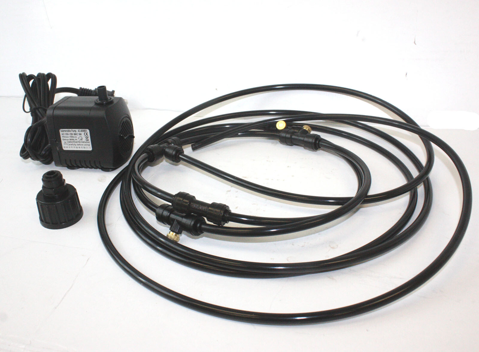 OUTDOOR FAN MISTING COOLER WATER SUB PUMP KIT WAREHOUSE GARDEN GREENHOUSE PATIO