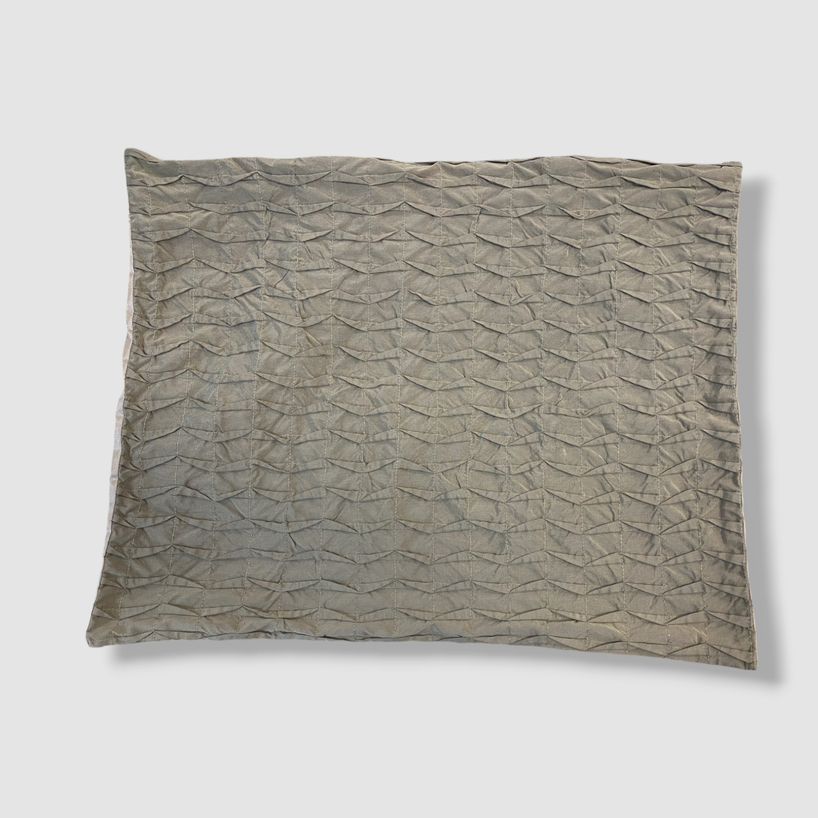 Sweet Dreams Green Standard Pleat-Textured Sham Cover