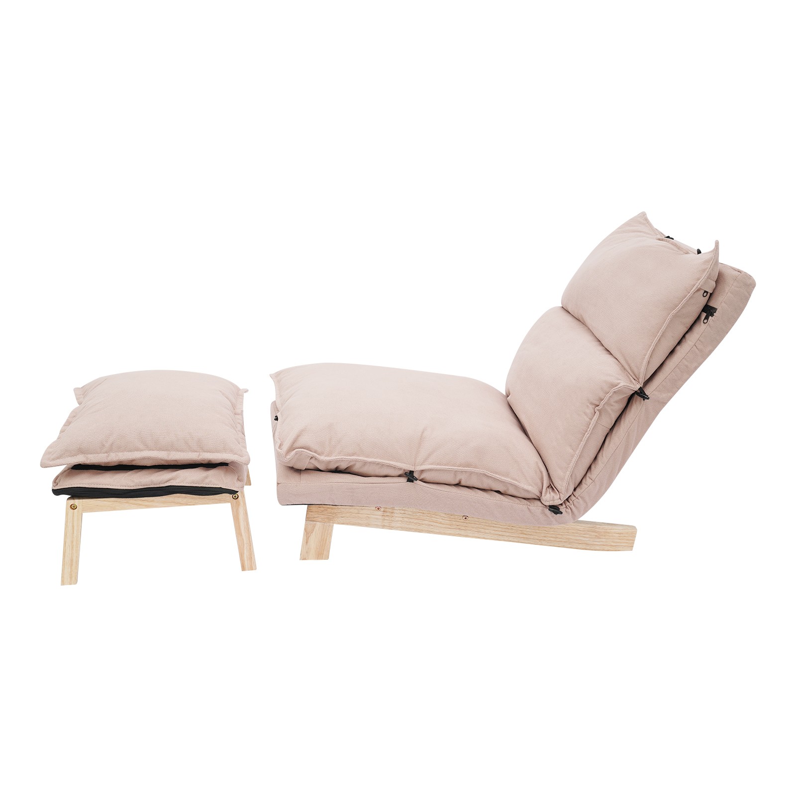 Lounge Chair, Single Lazy Sofa Leisure Balcony Adjustable Recliner USA
