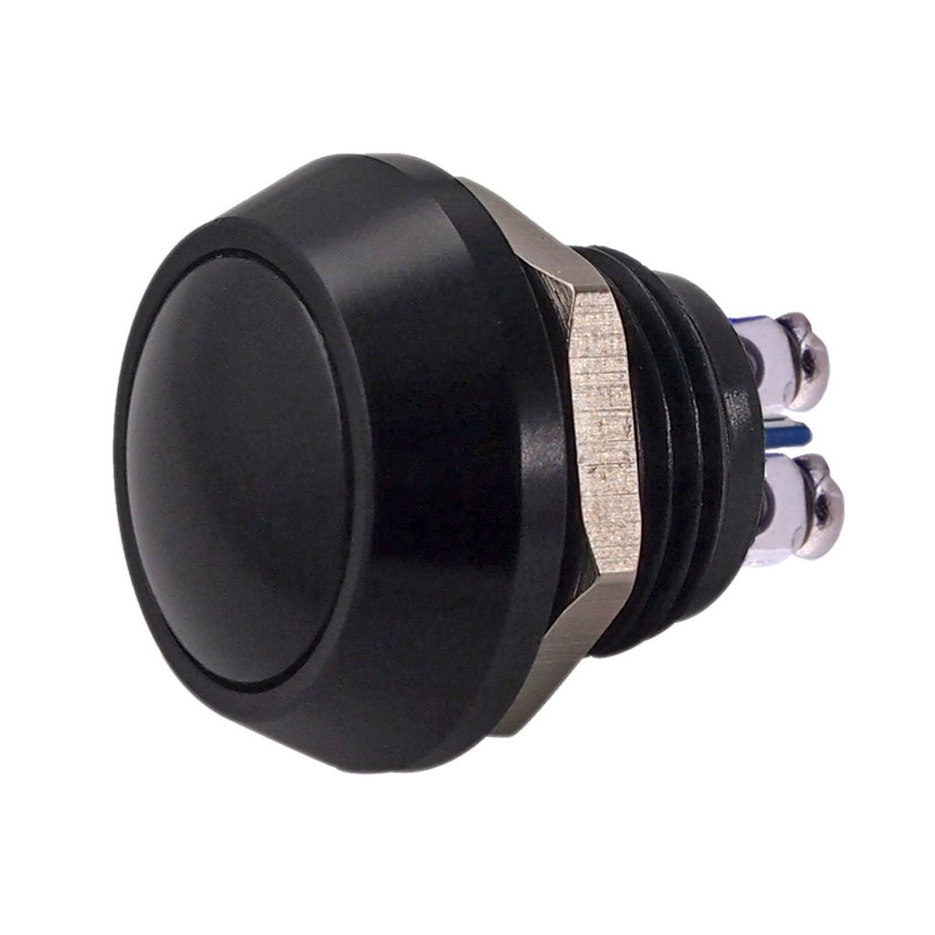URTONE Momentary Push Button Switch, UR123, 1NO SPST DC/AC 36V 2A Aluminum Alloy