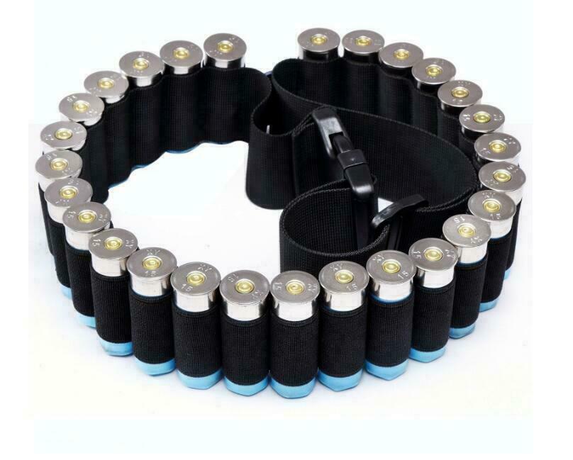 Tactical 29 Rounds Shotgun Shells Belt Shotgun Holder Strap for 12 or 20 Gauge