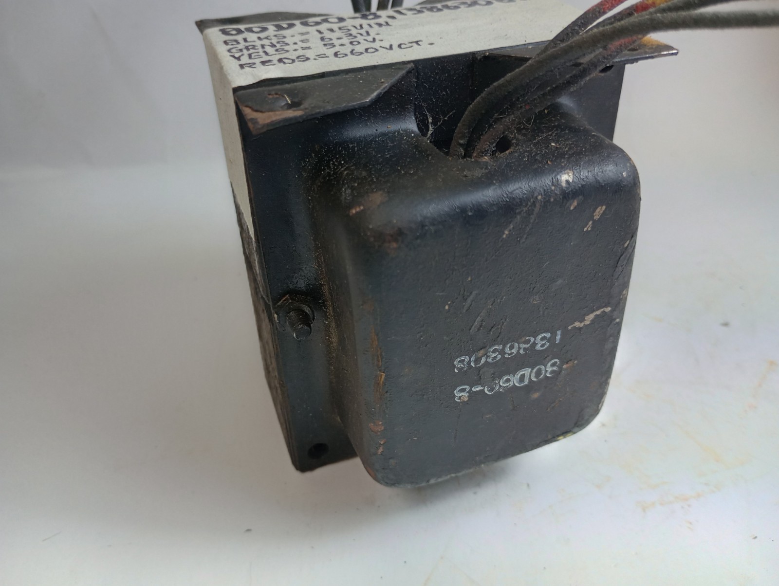 1 #80D60-8/1386308 Power Transformer -Tests Good