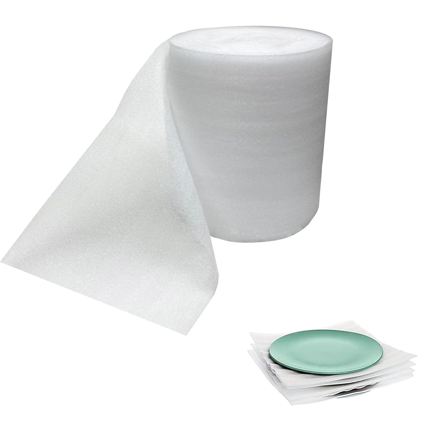 10 inch Wide x 50 FT Length Foam Wrap Roll for Moving Cushioning Protection
