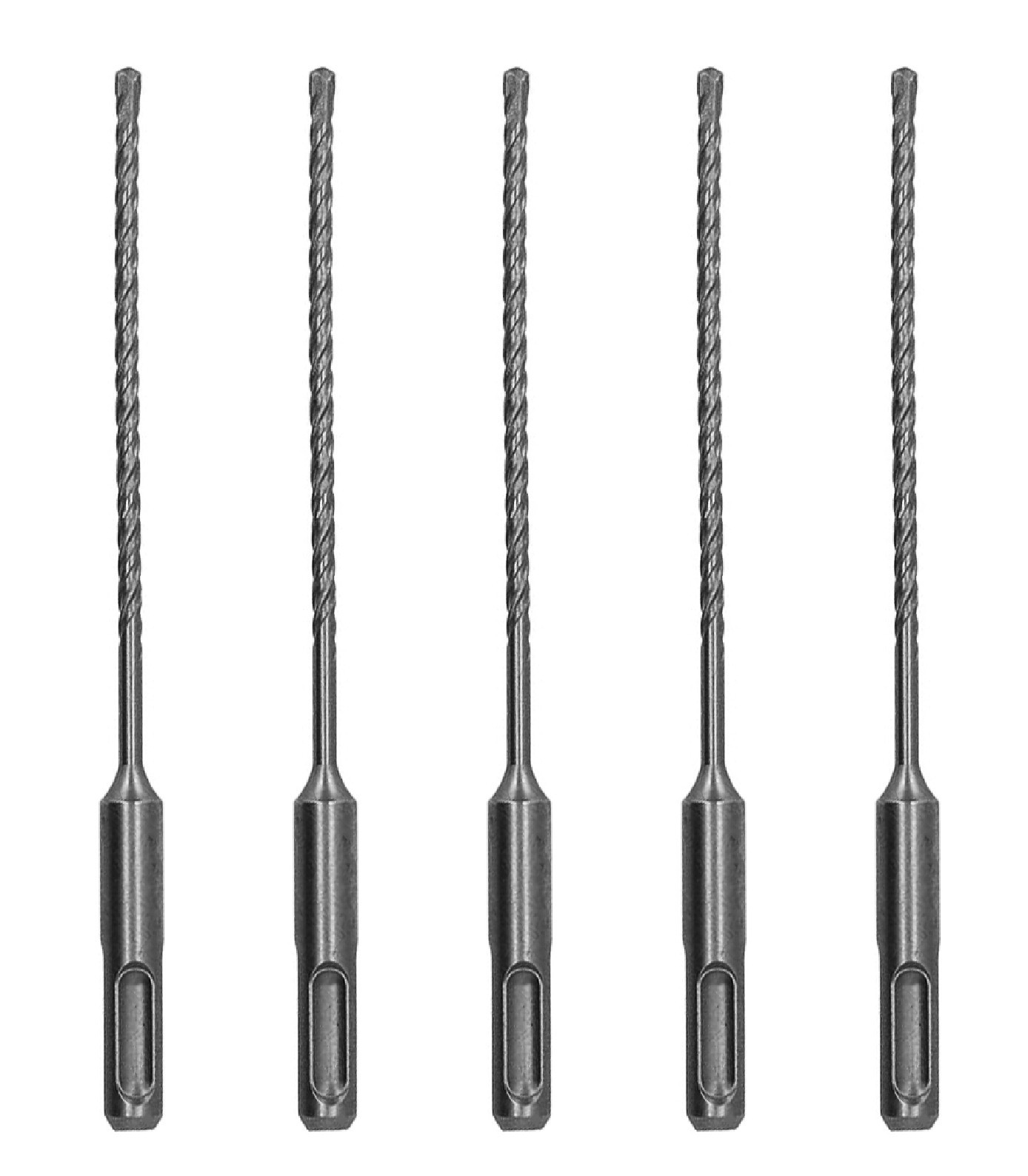 SDS-Plus Drill Bit 5/32"x6" Rotary Hammer Bit Carbide Tip Drill Concrete-5Pcs