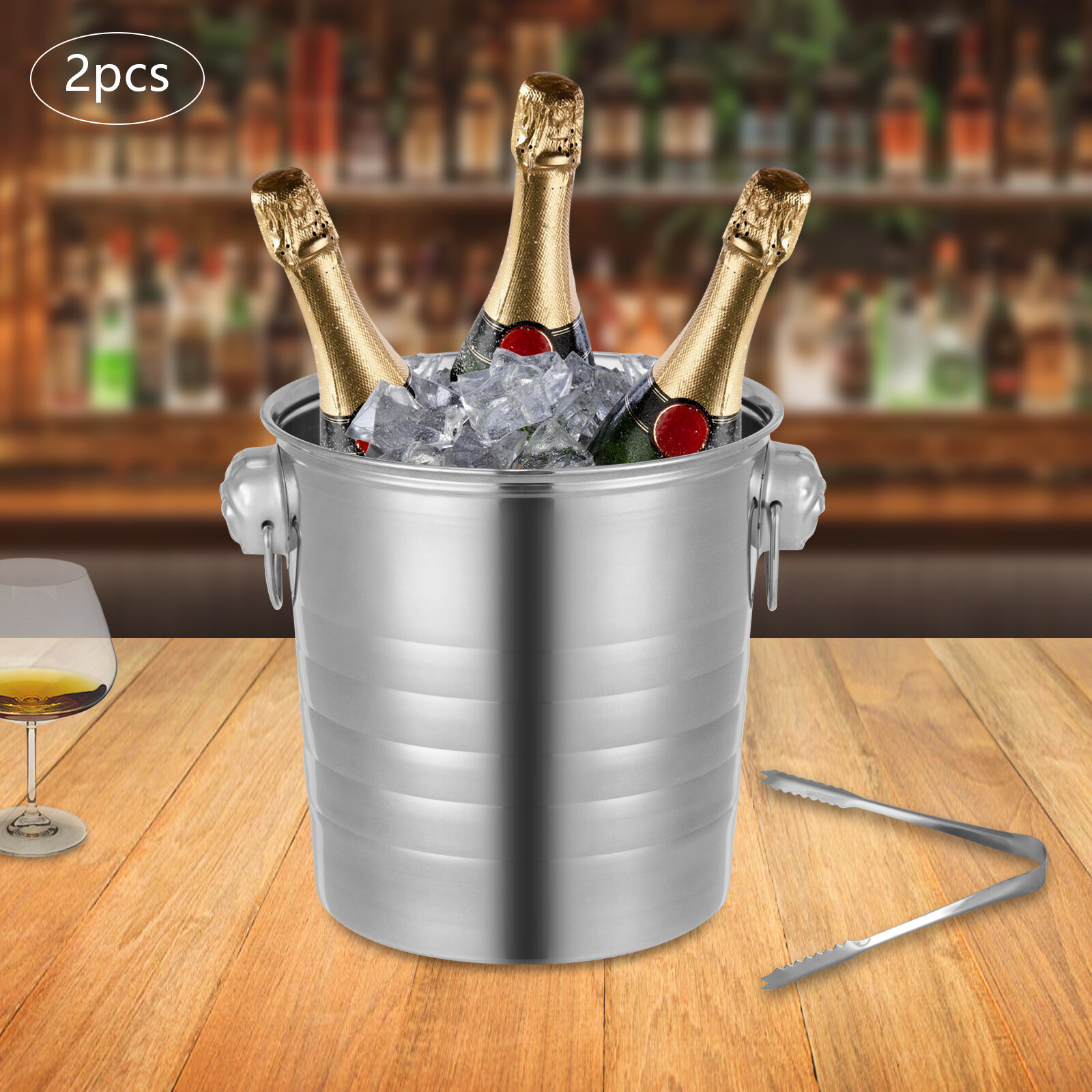 Stainless Steel Beverage Tubs Large Ice Bucket Drink Buckets For Parties Wedding