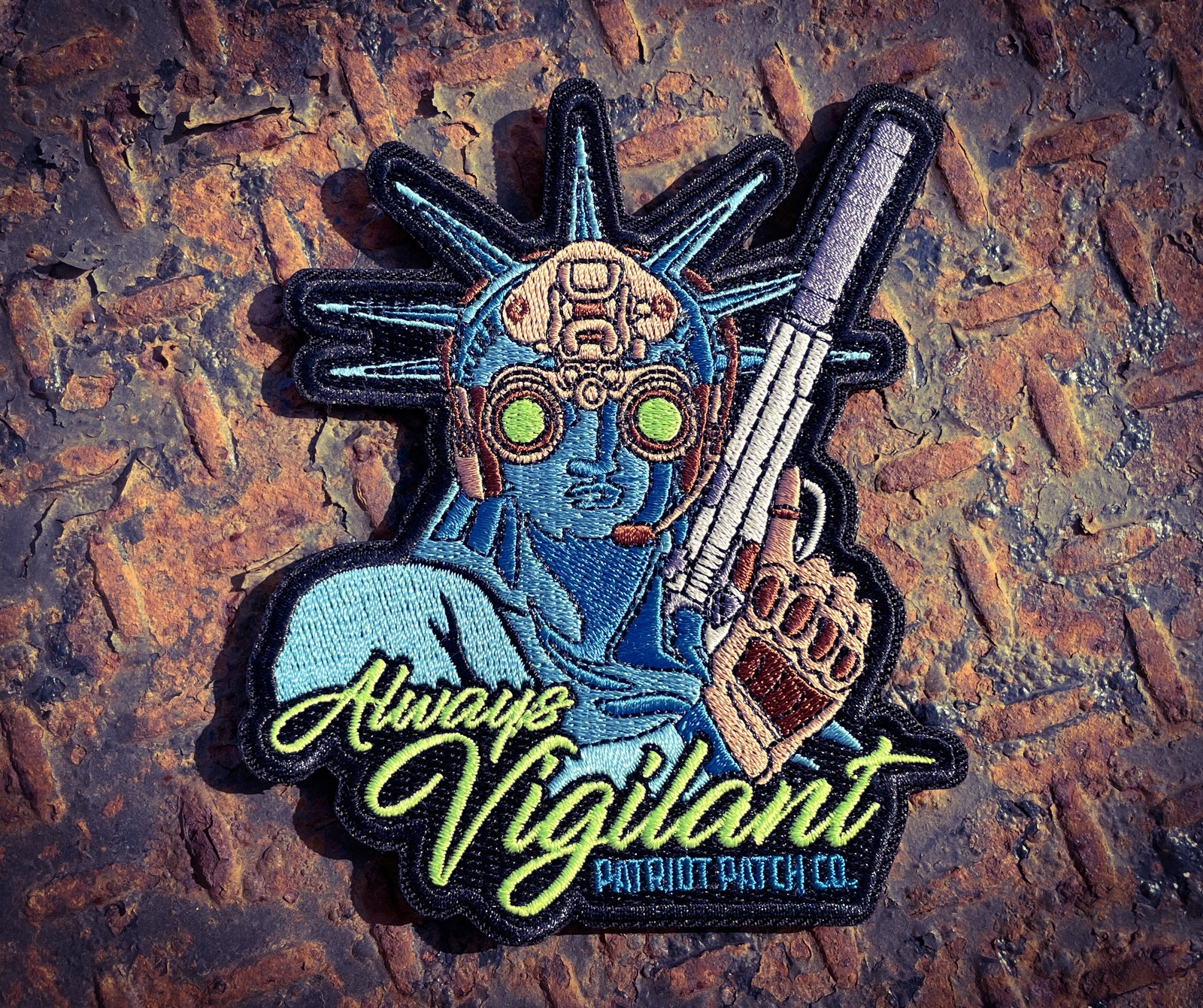 Patriot Patch Co. - Always Vigilant Statue of Liberty Embroidered Patch