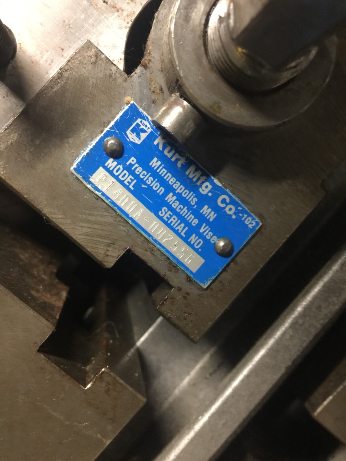 KURT 4" PULL-TYPE II CNC MACHINE VISE #PT400A