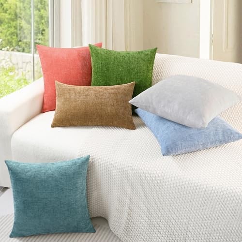 Throw Pillow Covers Decorative 12 X 20 20" x 12" (Pack of 2) Moonbeam Gray