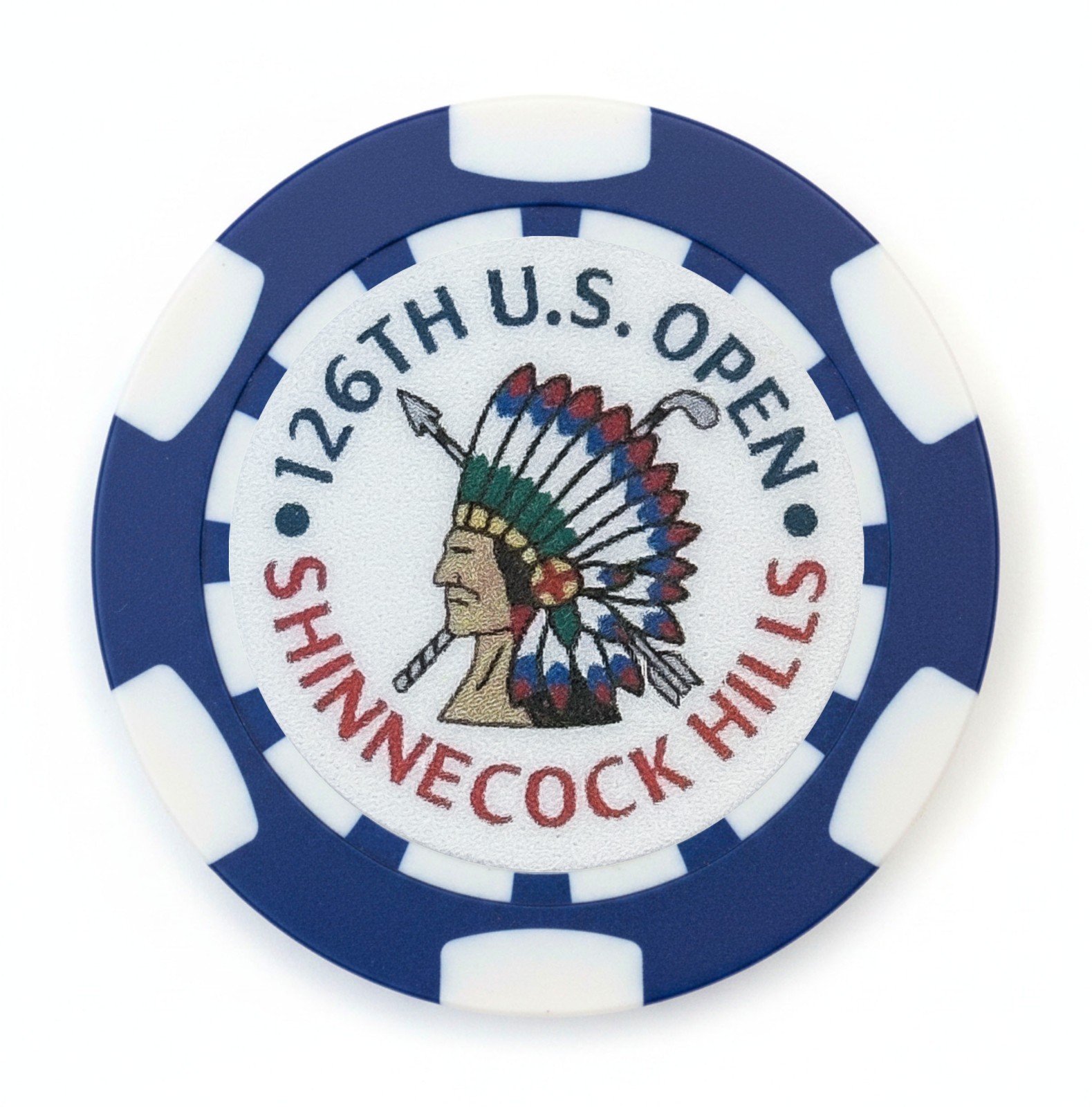 2026 US Open Shinnecock Hills Club Dia-magnetic Clay Poker Chip Golf Ball Marker