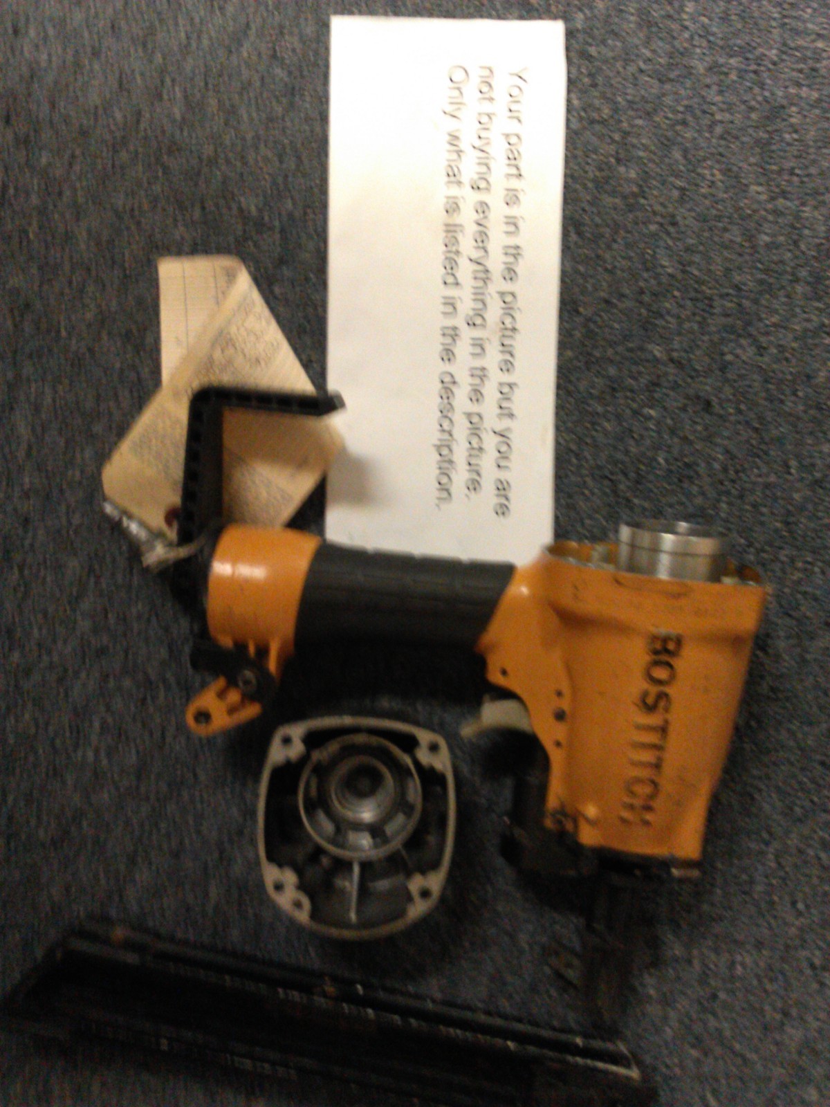 USED 174075 BUMPER FOR BOSTITCH MCN150 - ENTIRE PICTURE NOT FOR SALE