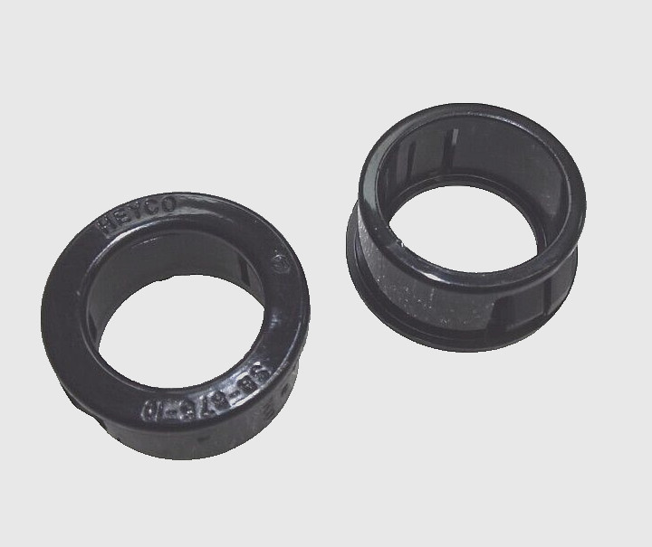 QTY100 HEYCO 7/8" HOLE x ID 5/8" SB 875-10 2123 SNAP BUSHING BLACK NYLON GROMMET
