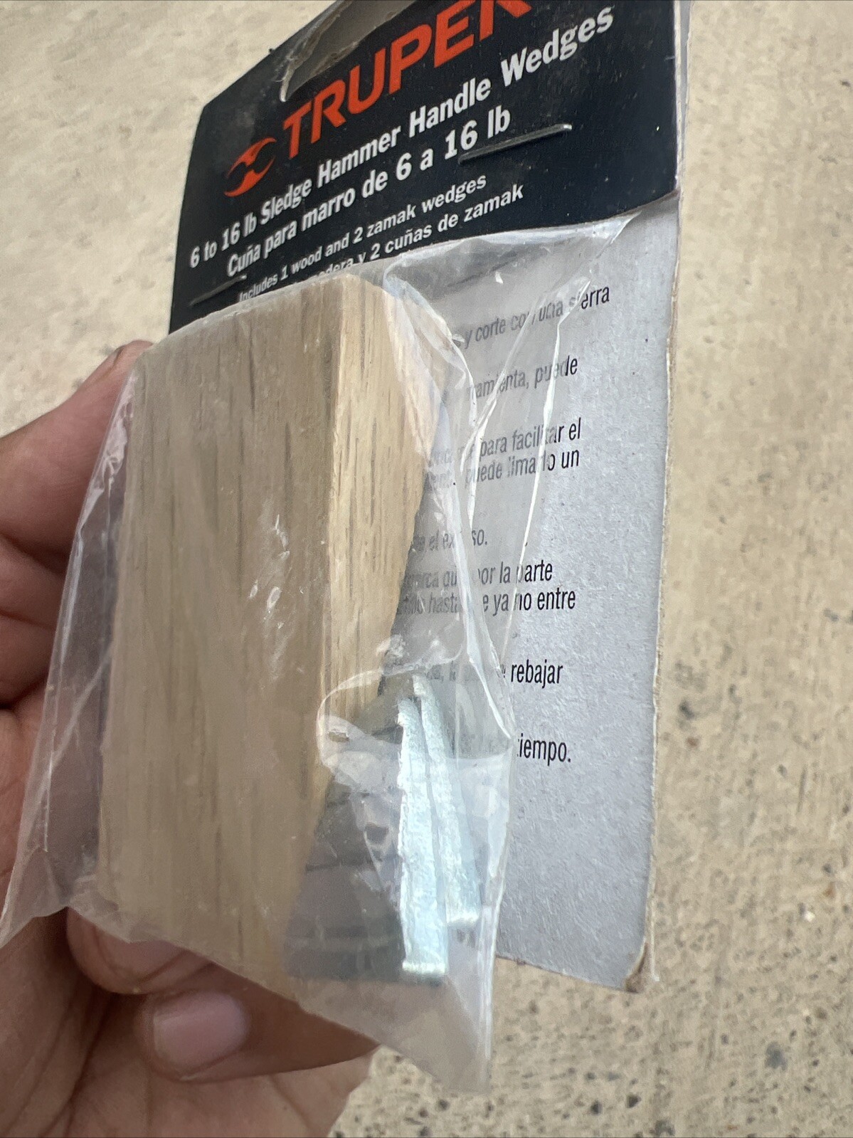 TRUPER- Sledge Hammer Handle Wedge Pack 6-16lb - New In Package