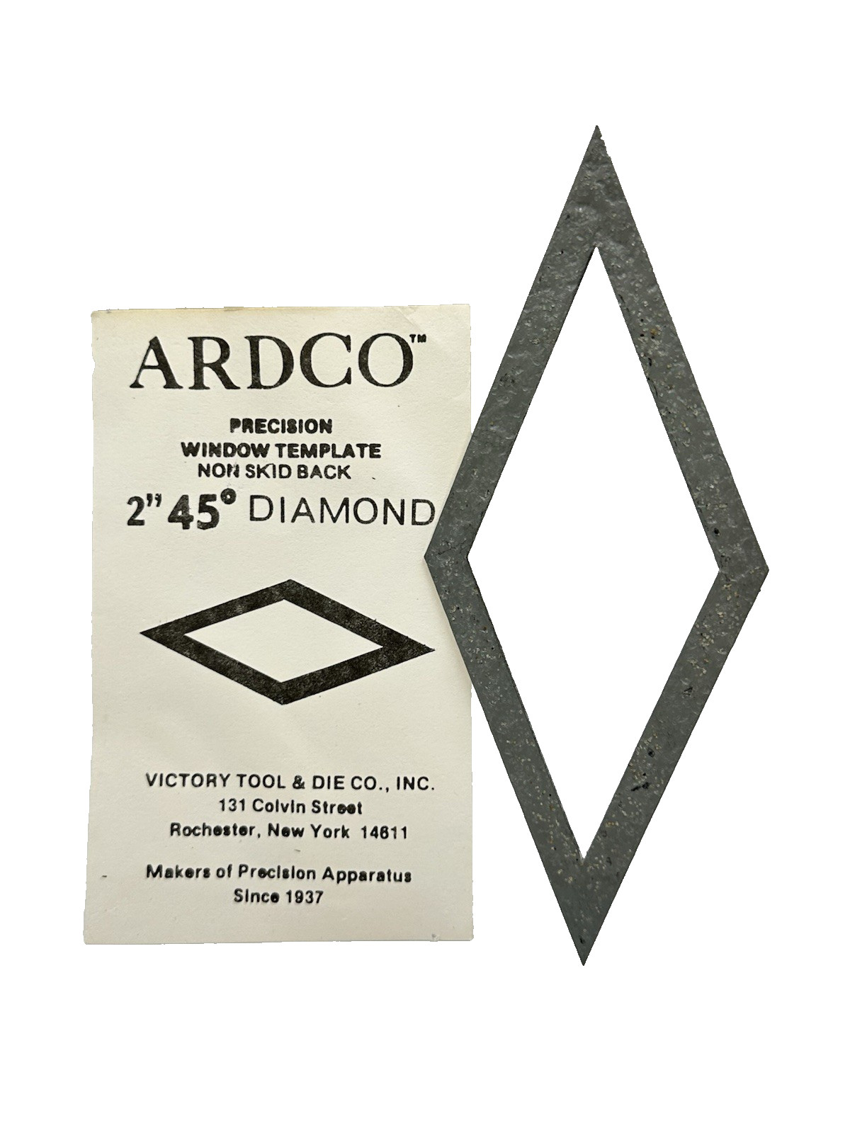 ARDCO 2" 45 Degree Diamond Precision Window Metal Quilt Template