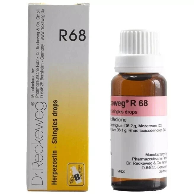 1xDr. Reckeweg R68 Skin Support Drops 22ml | Redness & Itch Care Free Shipping