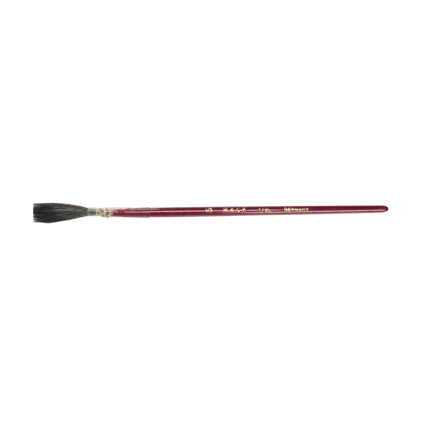 Andrew Mack Brown Kazan Squirrel Hair Lettering Quill Brush Series 179L Size 5