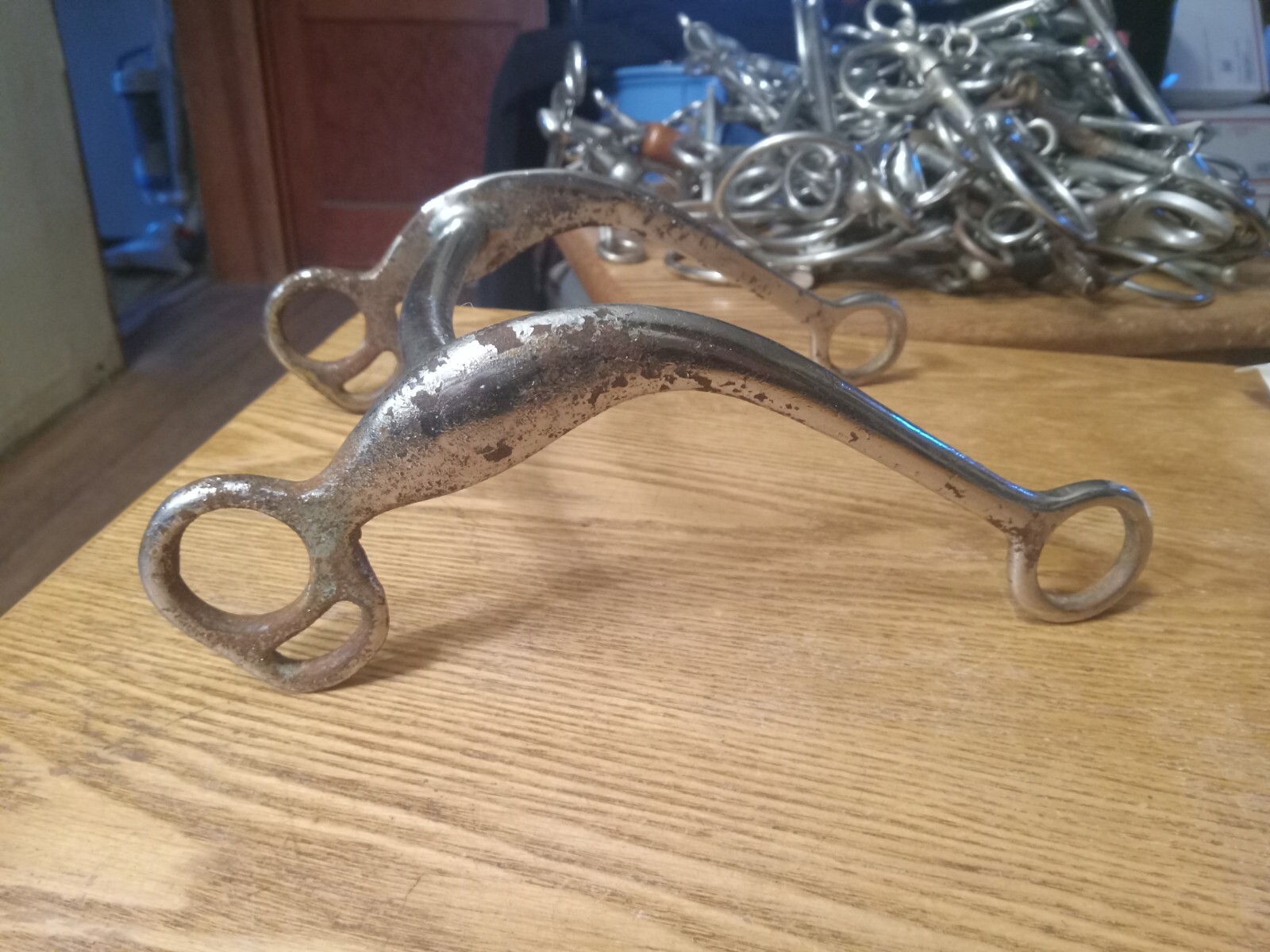 Used Chrome Iron Grazing Bit Mullen mouth  5in