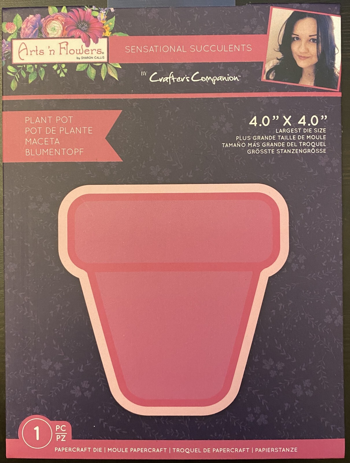 Crafters Companion Sharon Callis Sensational Succulents die Plant Pot