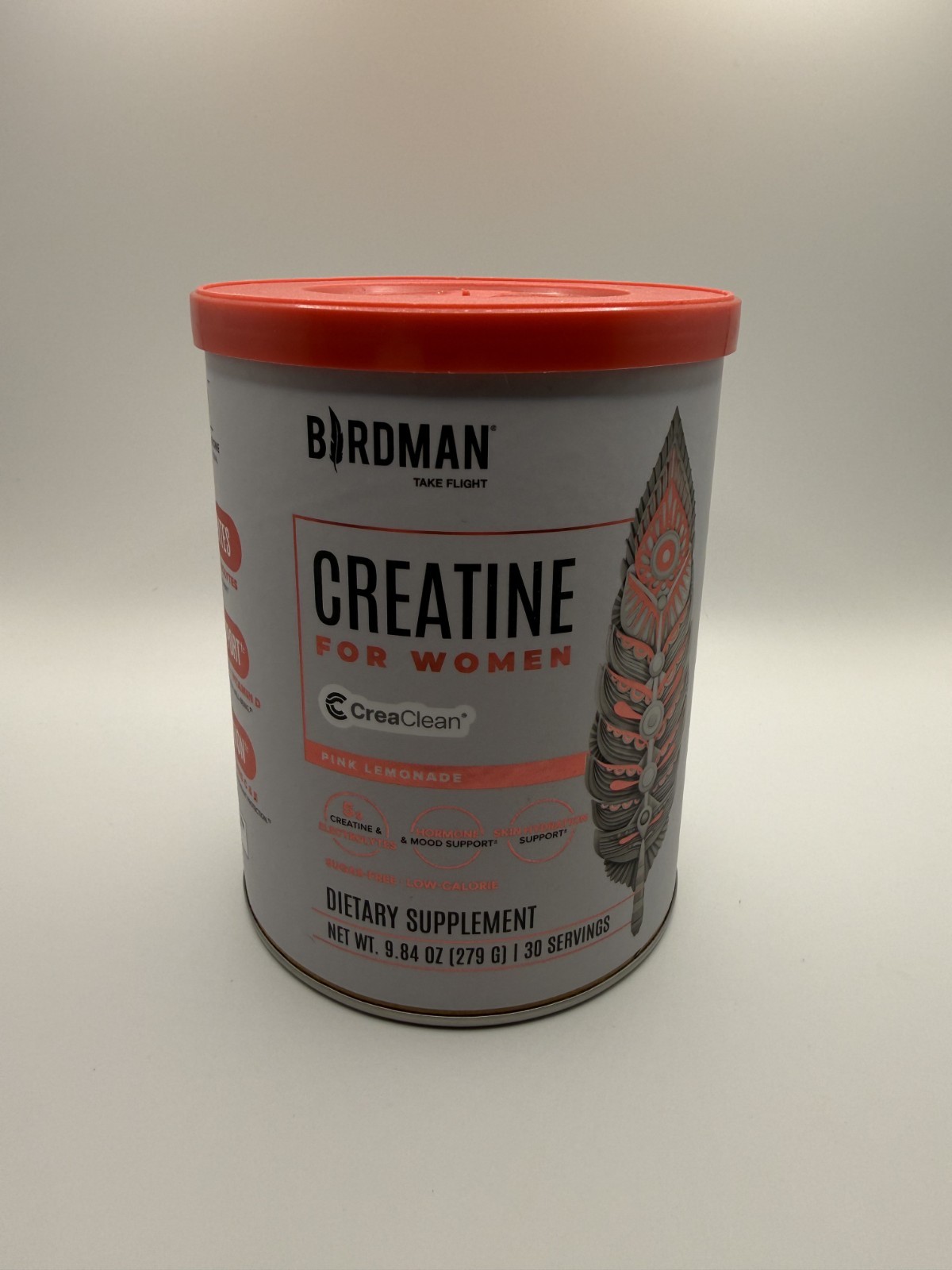 BIRDMAN Creatine for Women | Pink Lemonade 9.84oz (279g) 30 Servings - Brand New