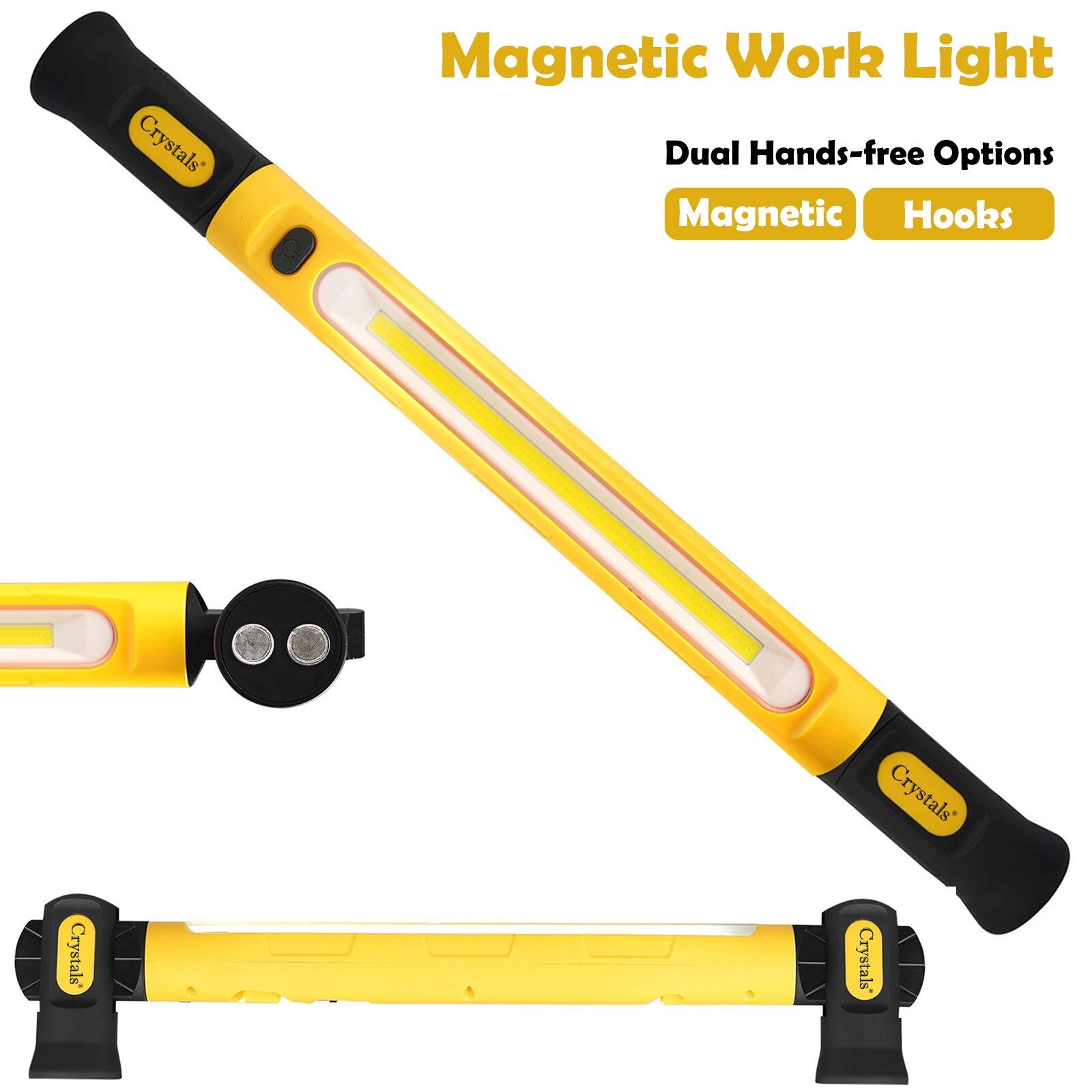 Work Light 3000LM Bright 3 Modes Magnetic Underhood Work Light Bar 5000mAh
