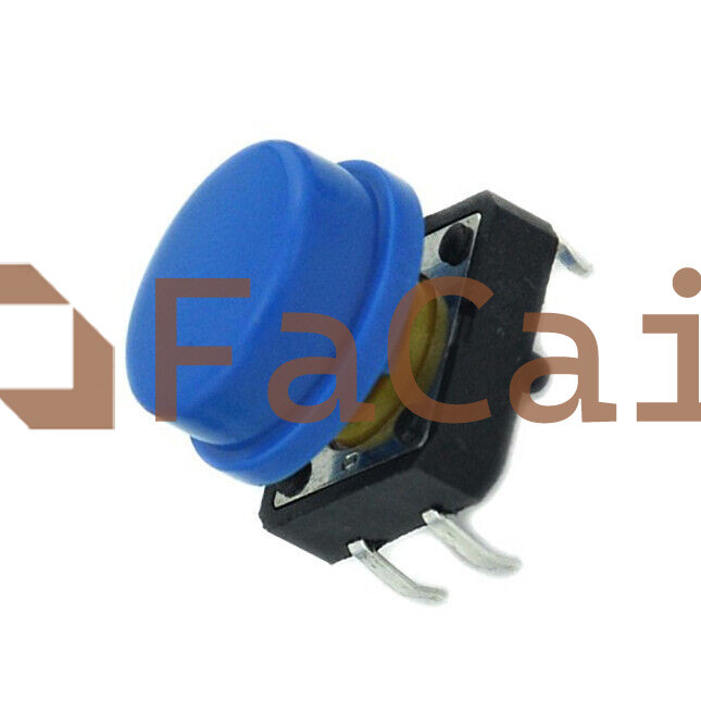 10PCS New B3F Tactile Switch Key Button Switch 12x12x7.3mm Blue M