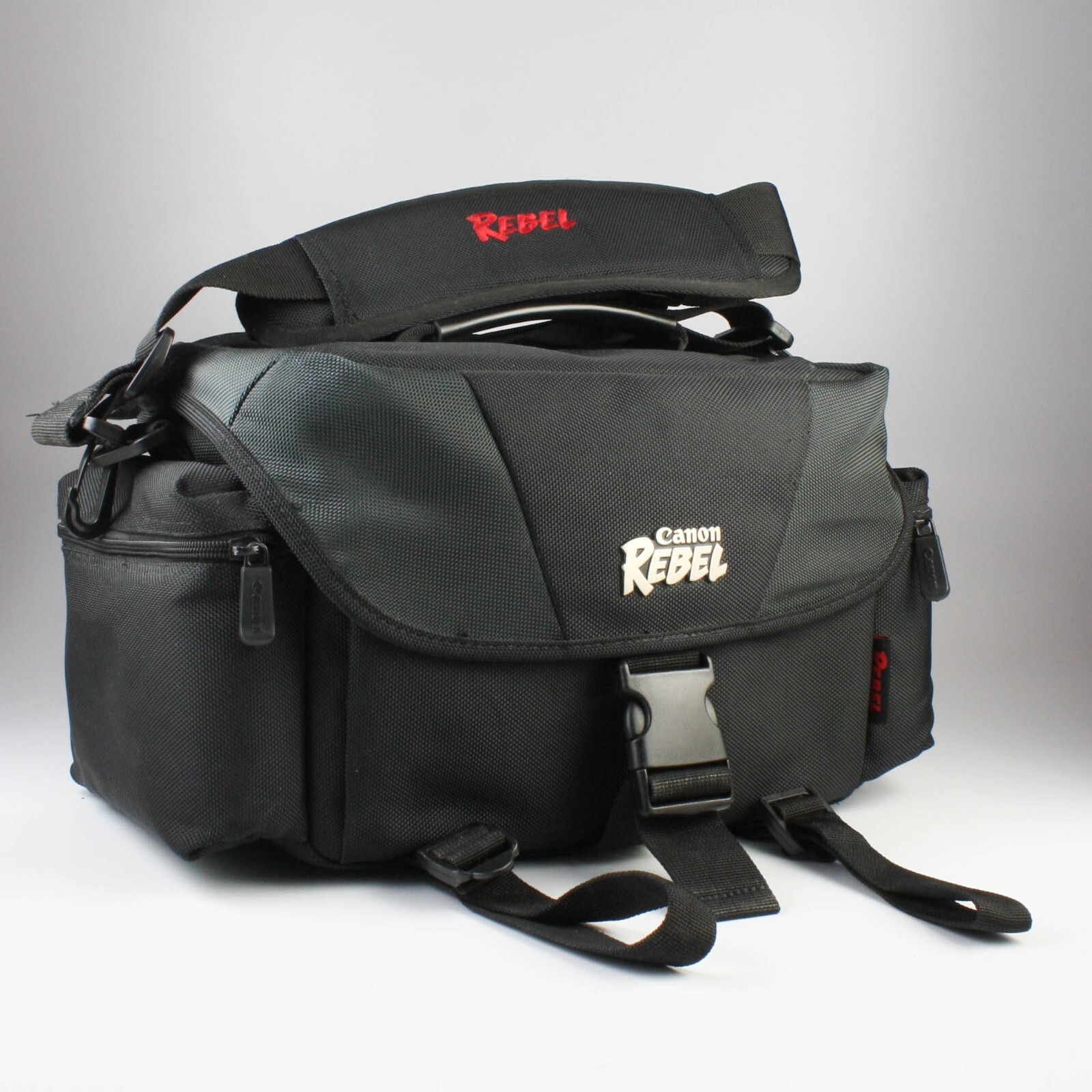 Canon Rebel - Nylon Padded Camera Bag with Strap + Pockets 14" x 8" x 8.5"