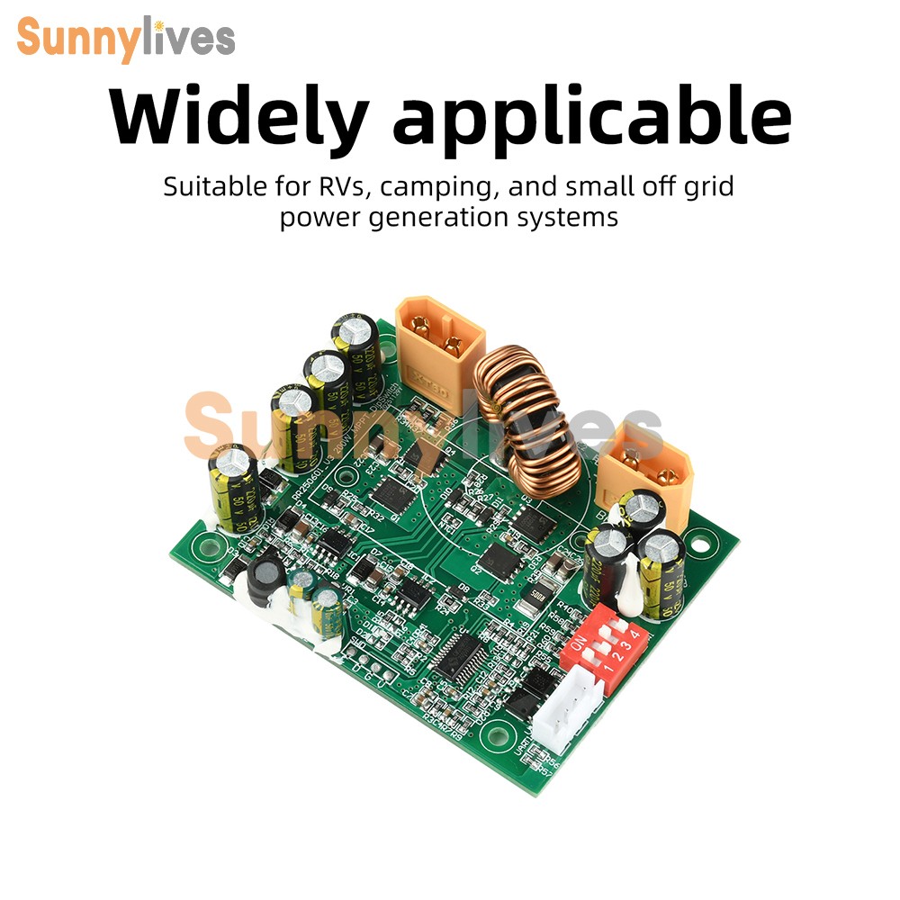 100W MPPT Smart Solar Controller DIP Switch for 12V 24V Energy Storage Systems