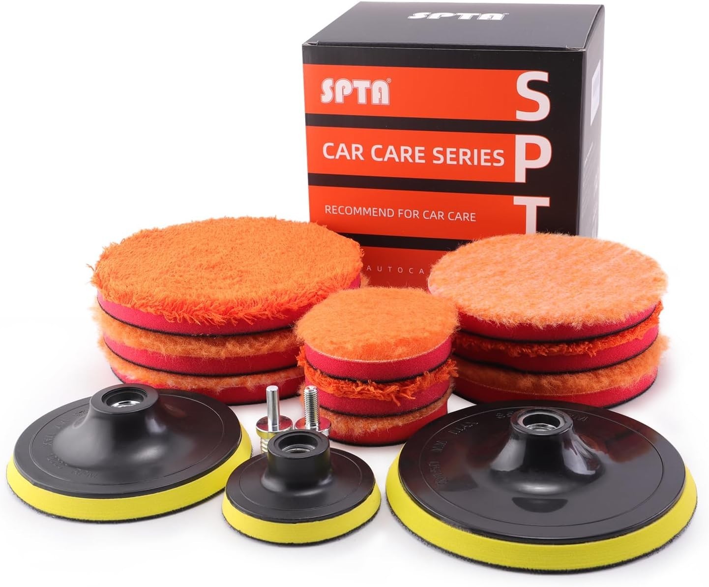 Microfiber Polishing Pads, 14pcs 3" 5" 6" Microfiber Buffing Pad Kits Removing W