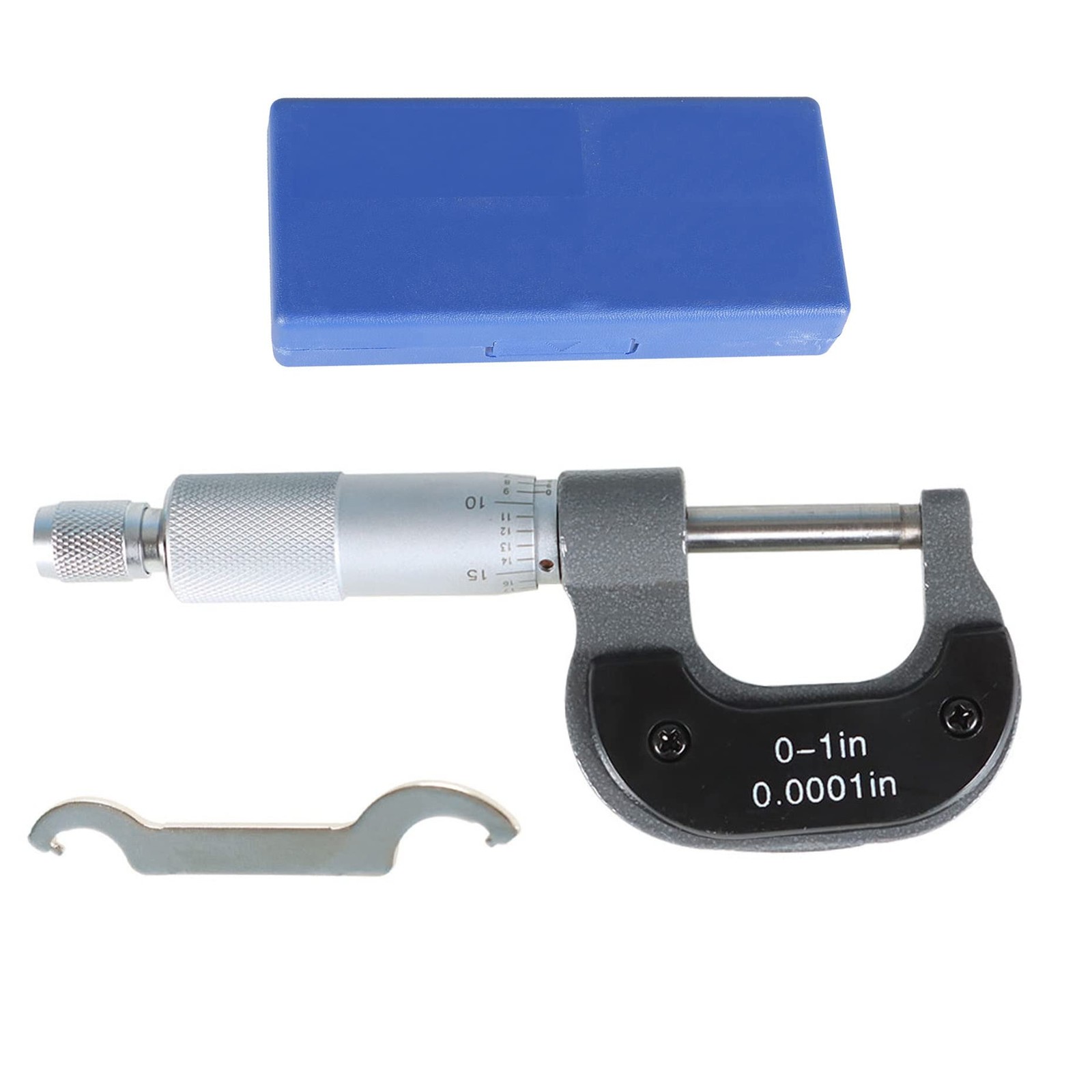 01 Inch Outside Diameter Micrometer Accuracy 0.0001 Carbide Ratchet