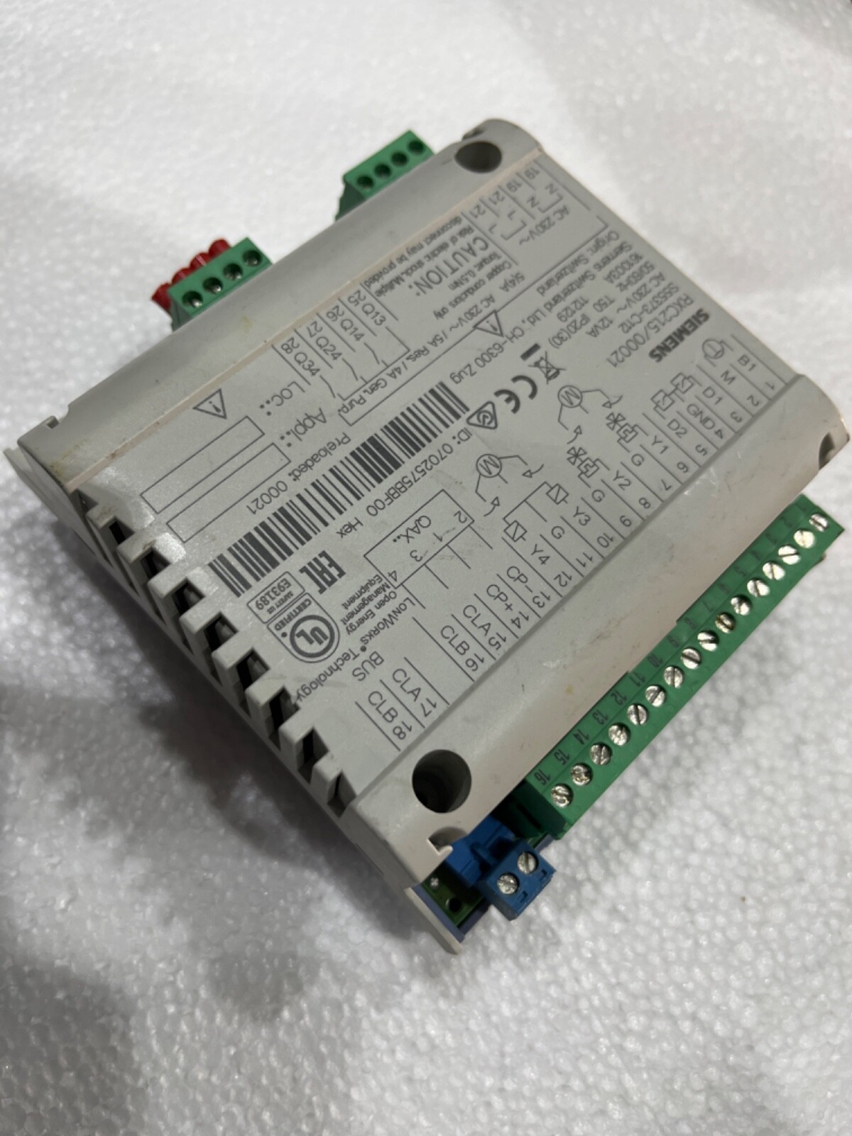 SIEMENS RXC21.5/00021 PANEL CONTROLLER