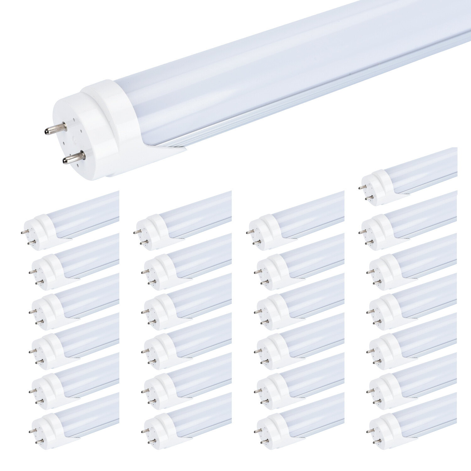 4 -100 PACK T8 4 FT LED Tube 6000K 6500K 22W Fluorescent Replacement Lights Bulb