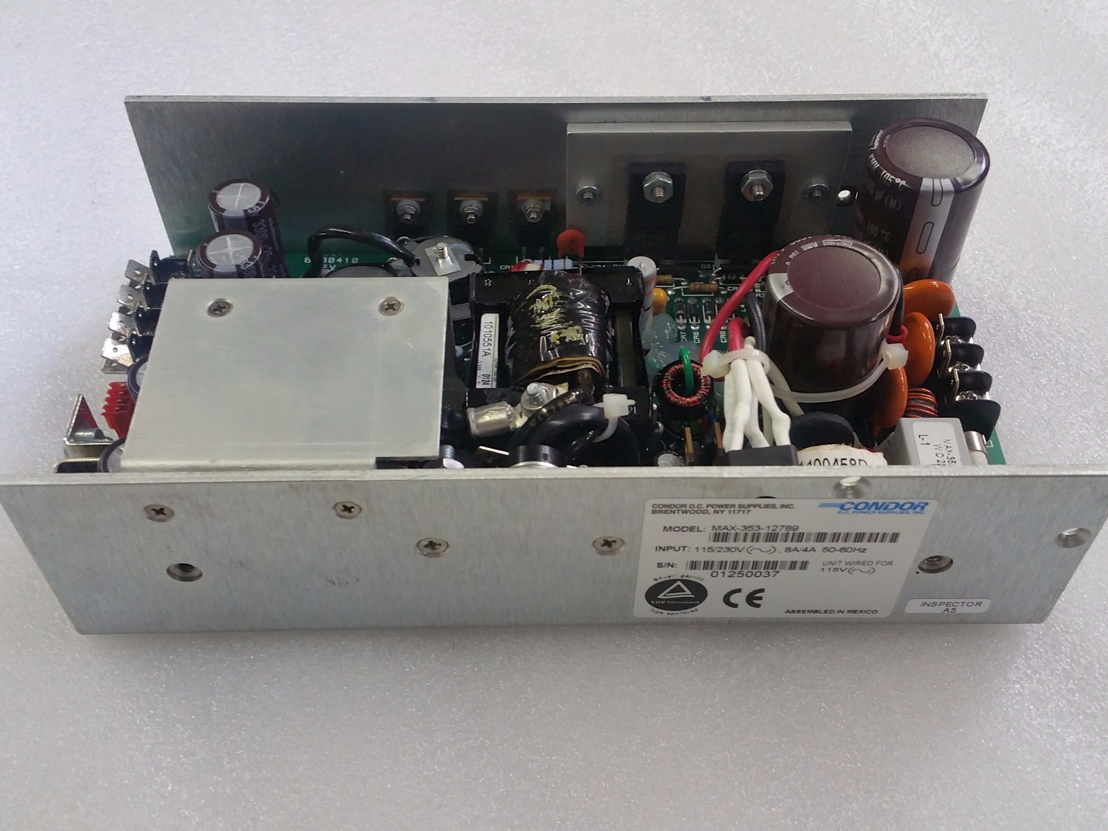 Condor  Power Supply 350 Watt 115VAC Input 5, 12, 24 VDC Output  MAX-353-12789