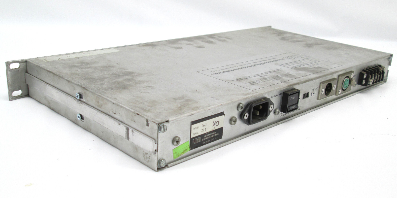 Vintage Rack Mount UREI Model 562 Feedback Supressor Equalizer