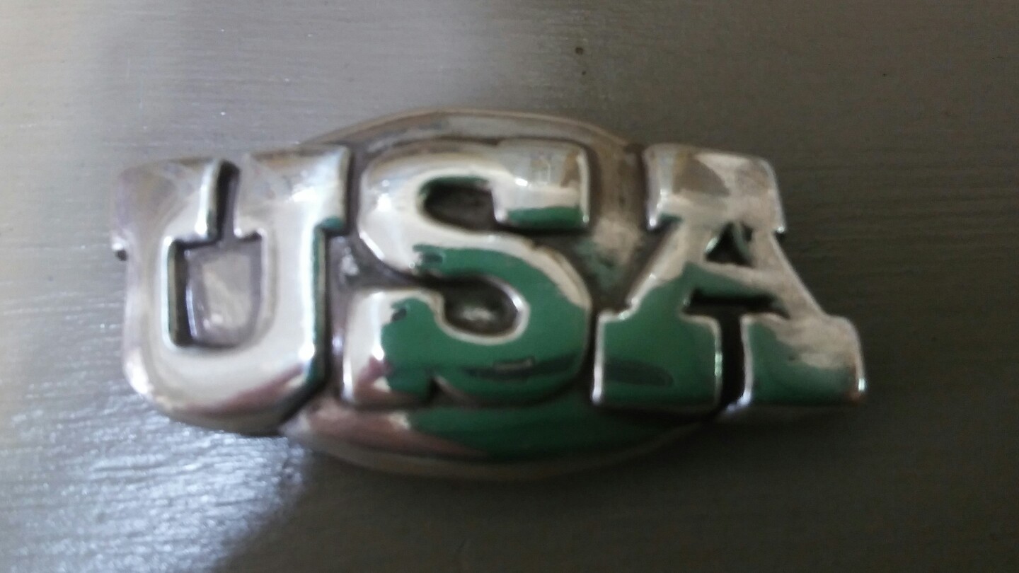 United States of America USA  Concho with Screws 1 1/2" Wide