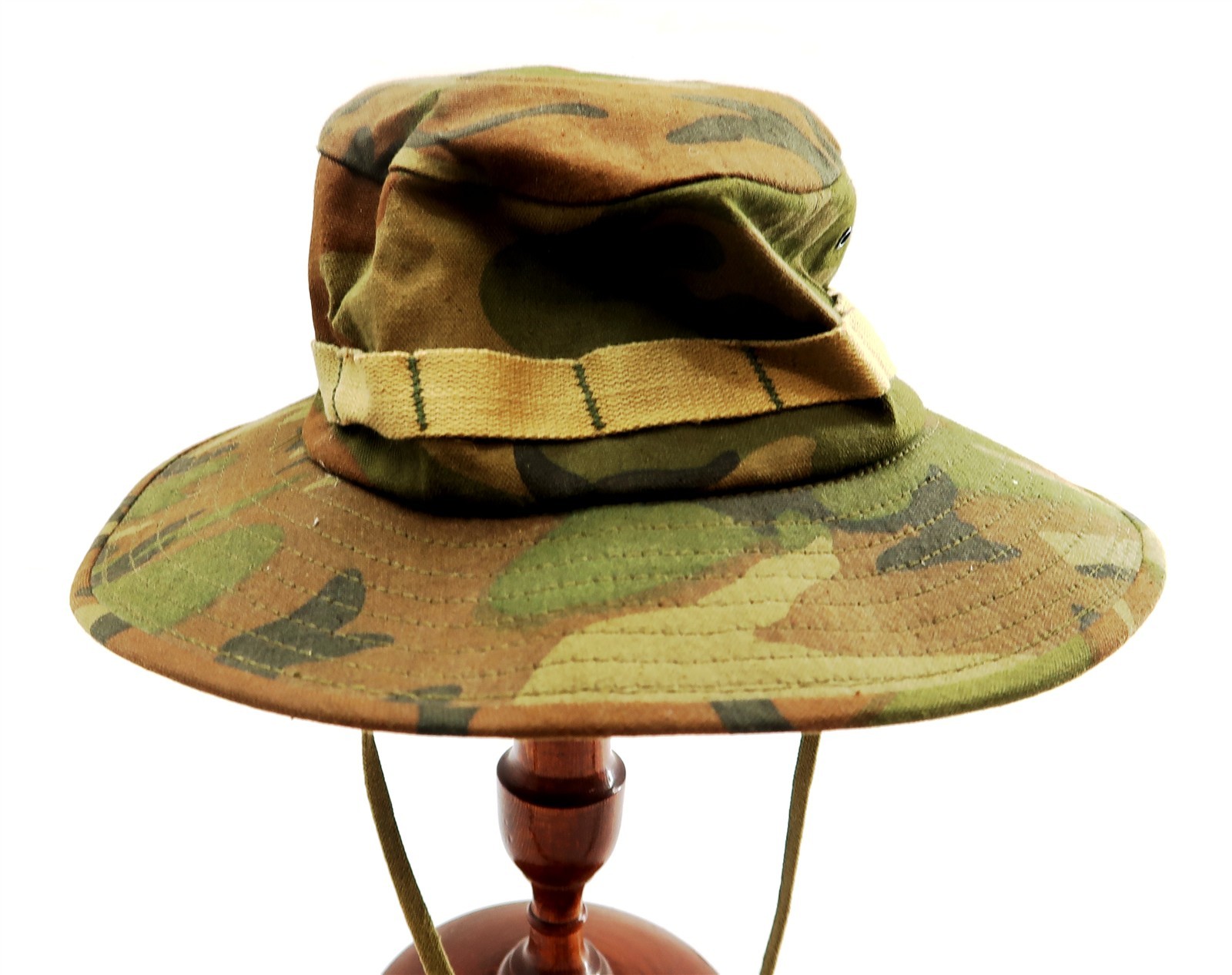 US Military Woodland Camouflage Boonie Sun Hot Weather Cap Hat Dark Green No tag