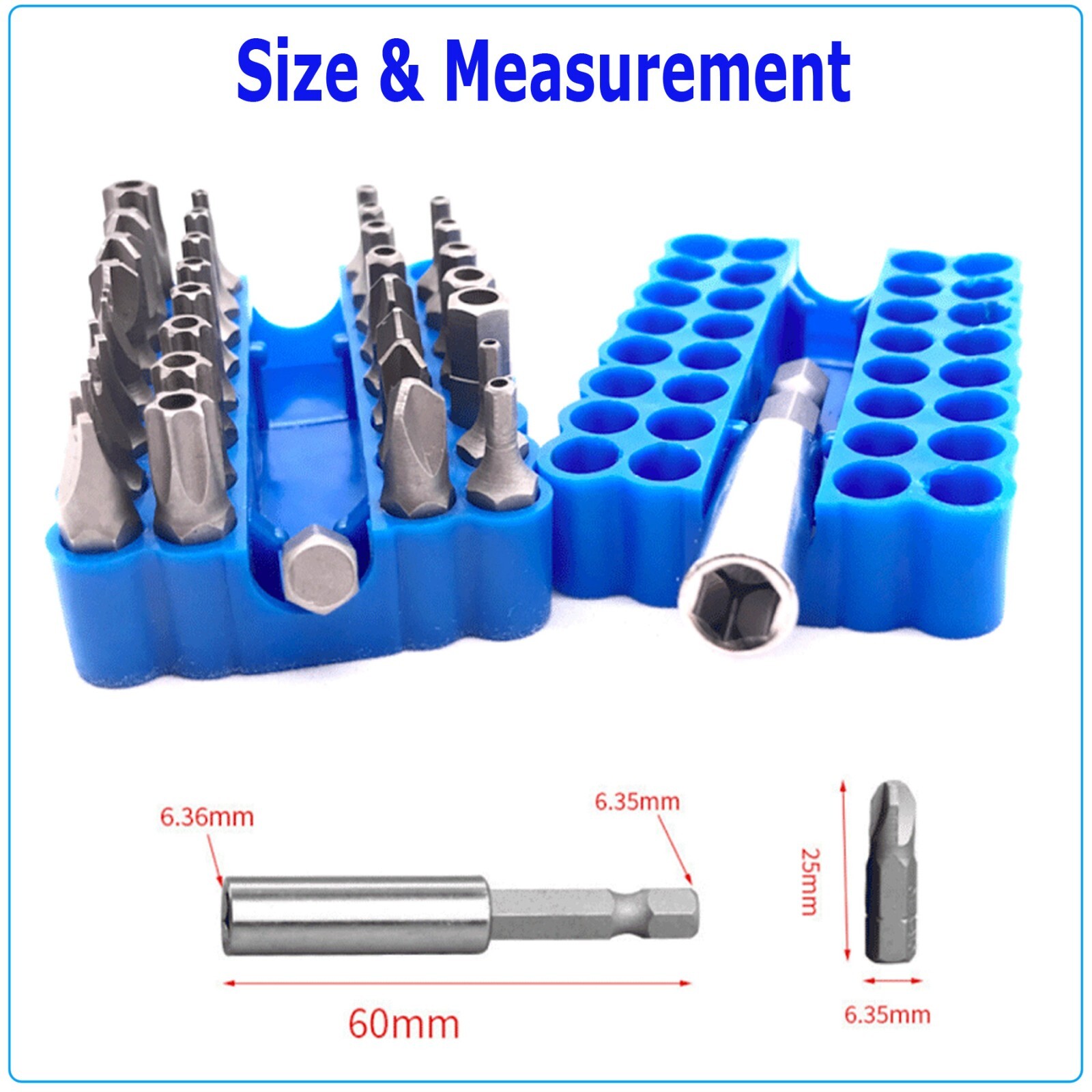 Security Tamper Proof Bit Set 33pc Torq Torx Hex Star Spanner Tri Wing Screwdriv