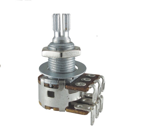 R-VBM2-500KM-SP Bourns Dual MN Taper Knurled Shaft Potentiometer Guitar/Bass