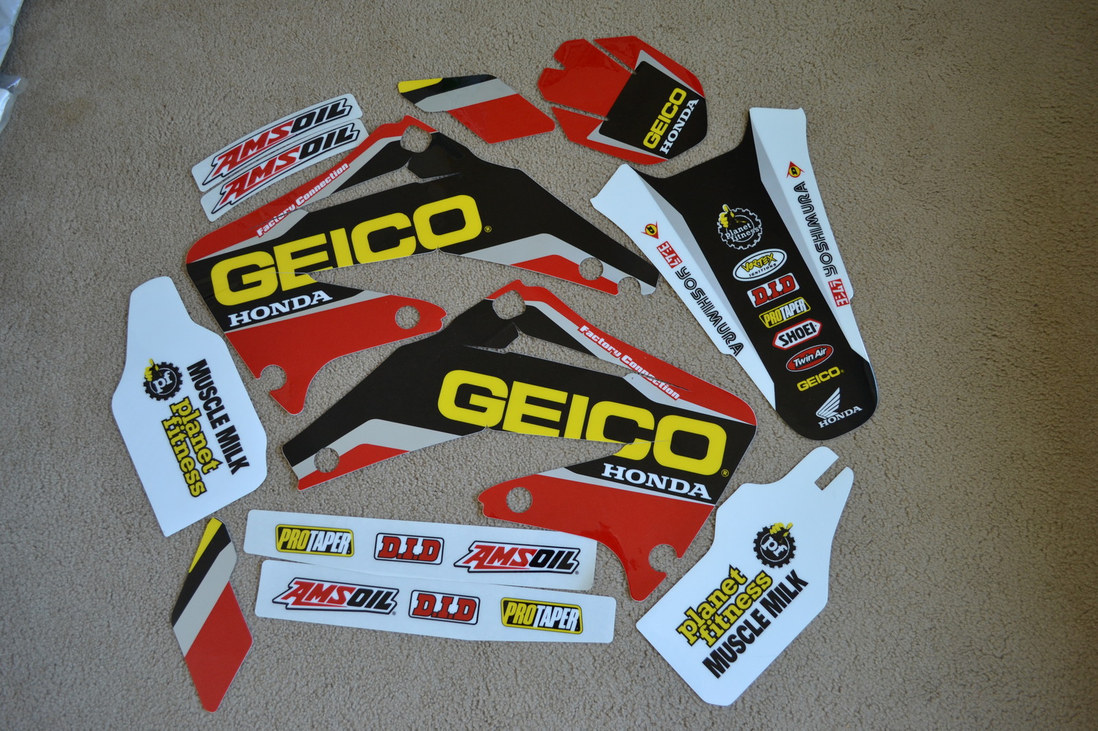TEAM HONDA GEICO GRAPHICS HONDA CRF450R CRF450 2002 2003 2004