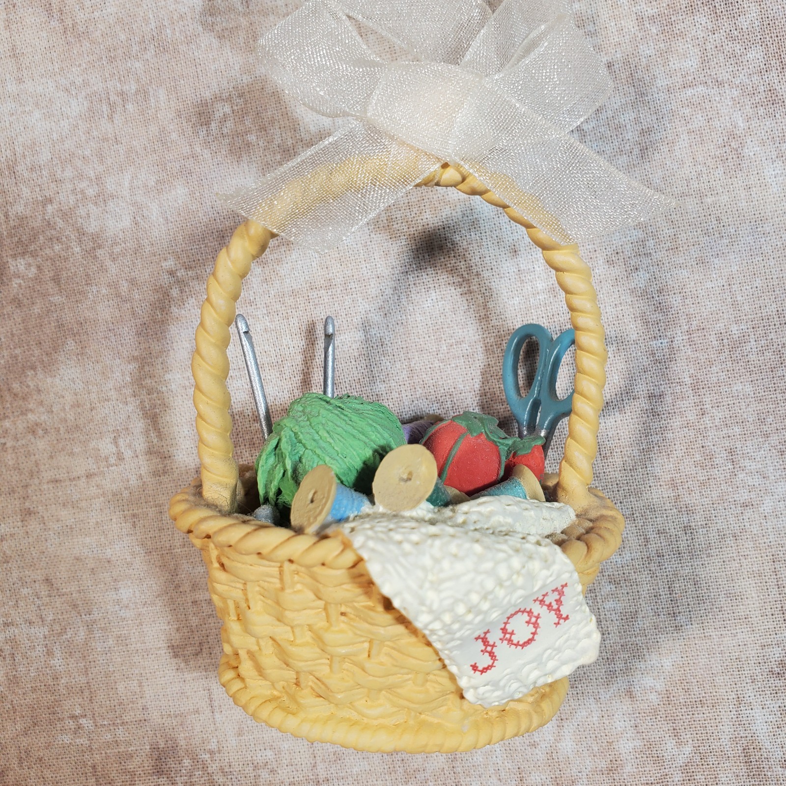 Hallmark Keepsake Ornament “Basket Of Joy” 2003 Sewing Basket