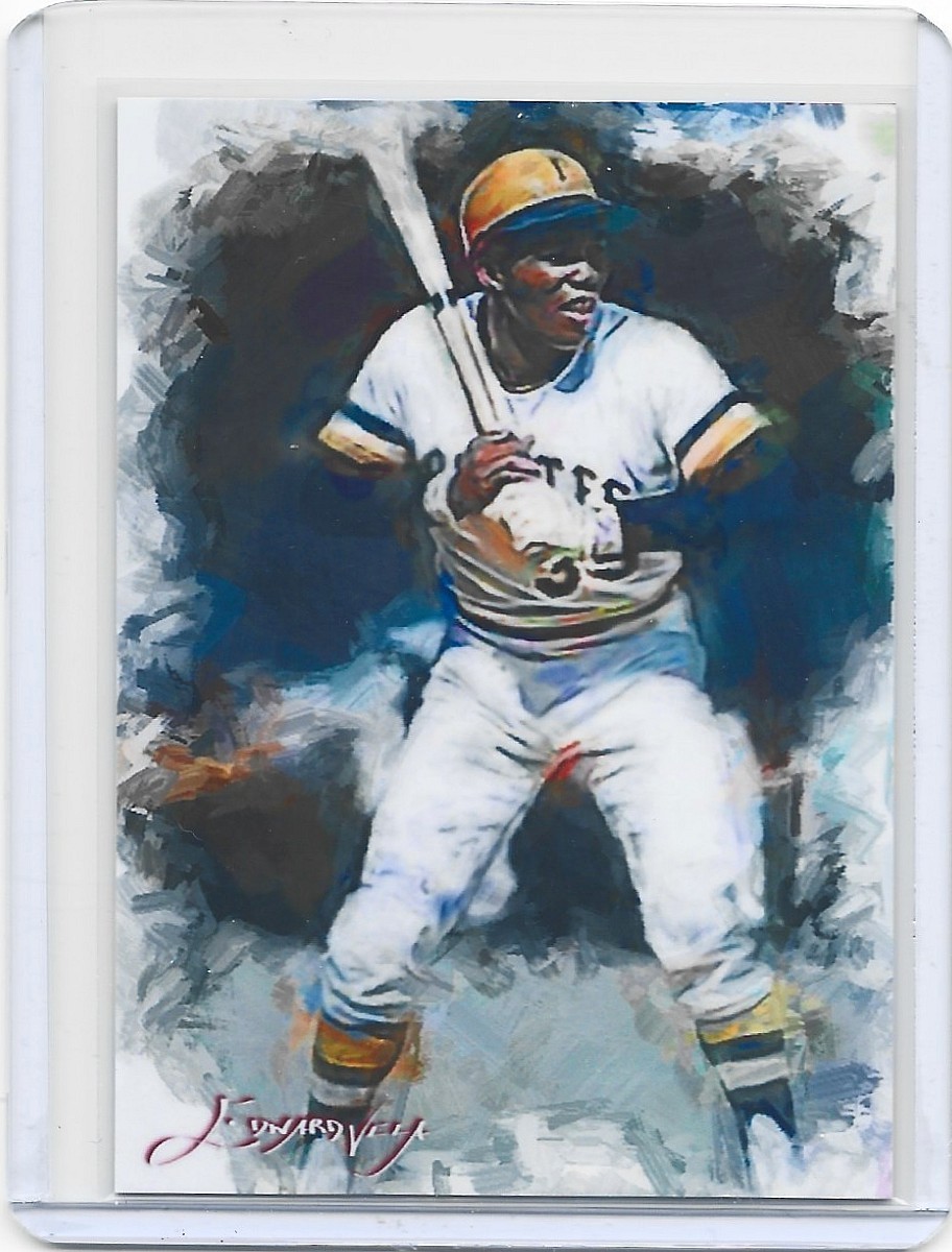 Manny Sanguillen #3  Art Card Limited 48/50 Edward Vela Signed  Pirates