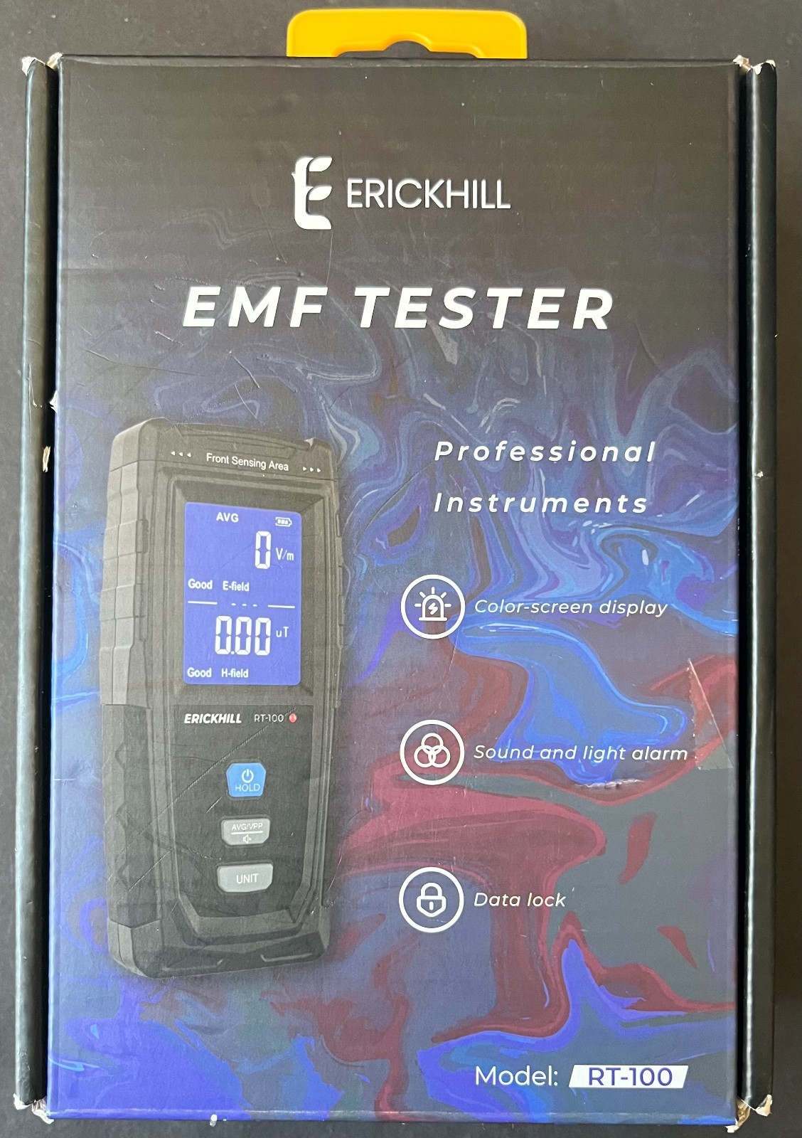 Erickhill Rechargeable RT-100 EMF Tester - RT-100 - Complete Kit