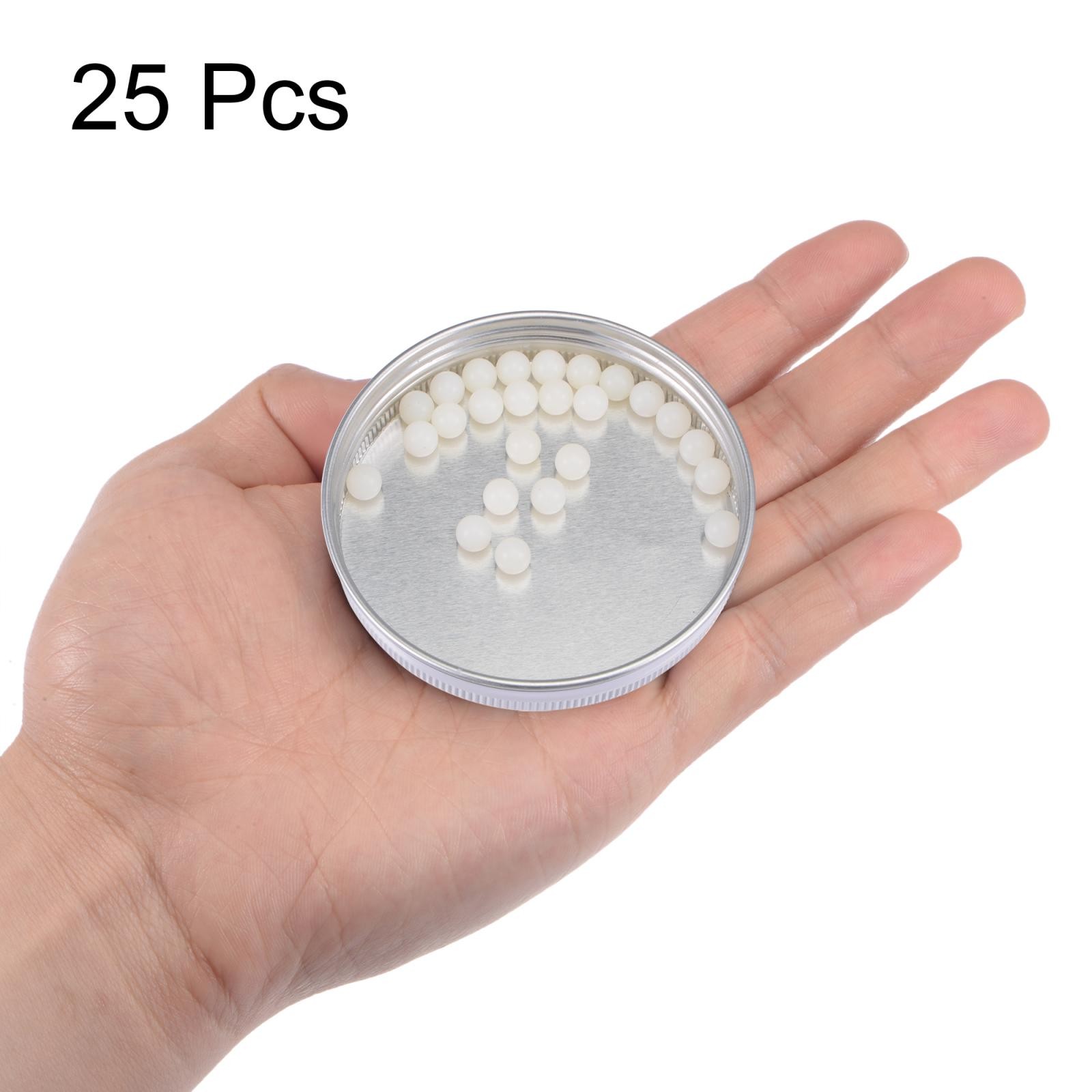 25pcs 6mm Nylon Solid Plastic Bearing Balls G1 Precision