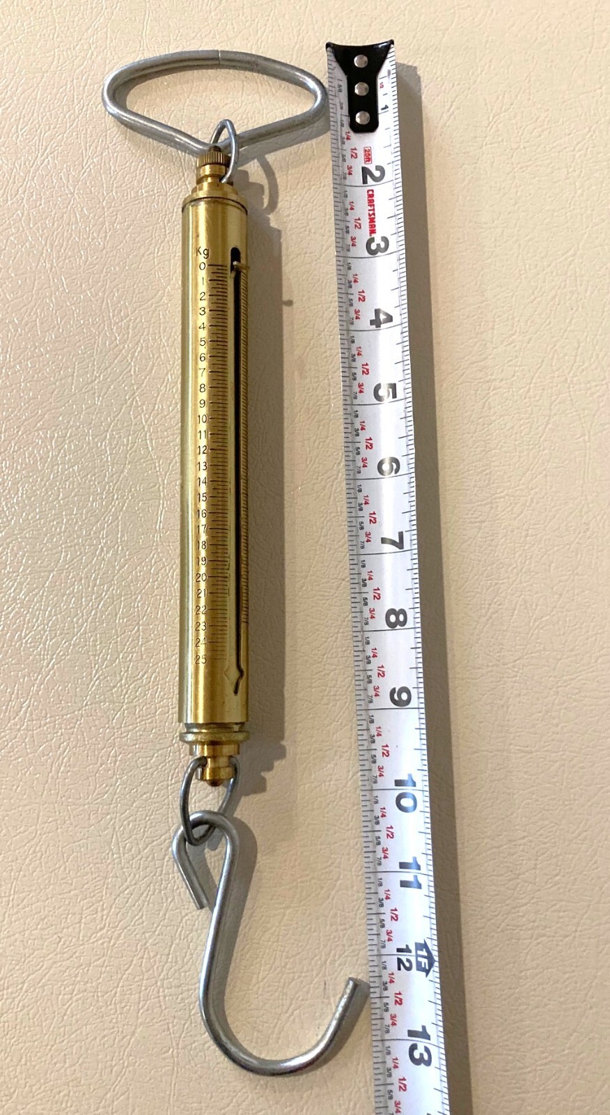 Chatillon IN-50 Brass Linear scale, 50lb x 8oz.