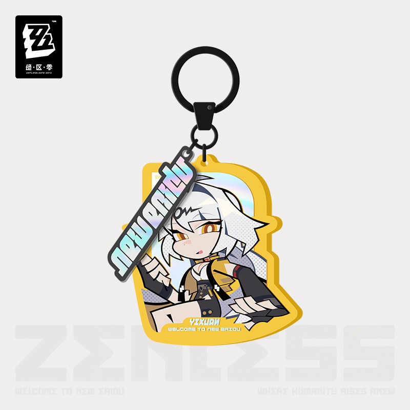 ZZZ miHoYo Zenless Zone Zero Yixuan Keychain Cute Yunkui Summit Official Goods