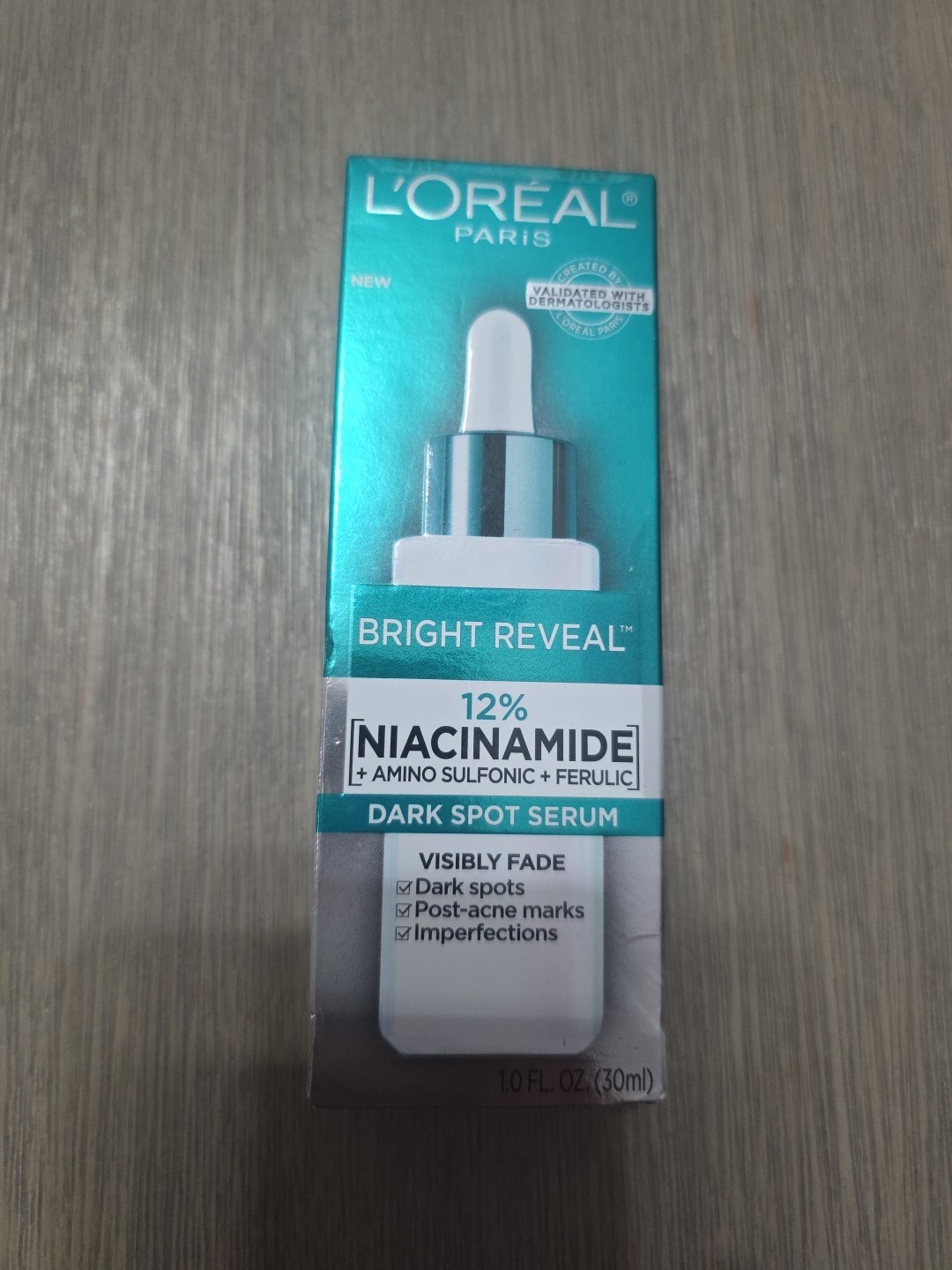 L'Oreal Bright Reveal 12% Niacinamide Dark Spot Serum - 1.0 FL OZ (30 ml) - NIB!