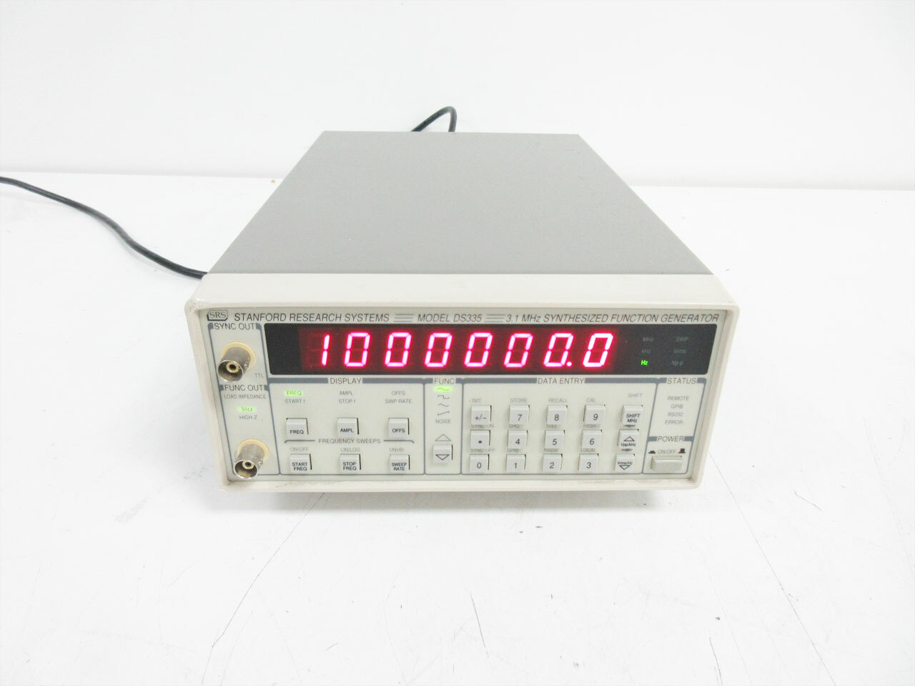 SRS DS335 3.1 MHZ SYNTHESIZED FUNCTION GENERATOR ~ STANFORD RESEARCH
