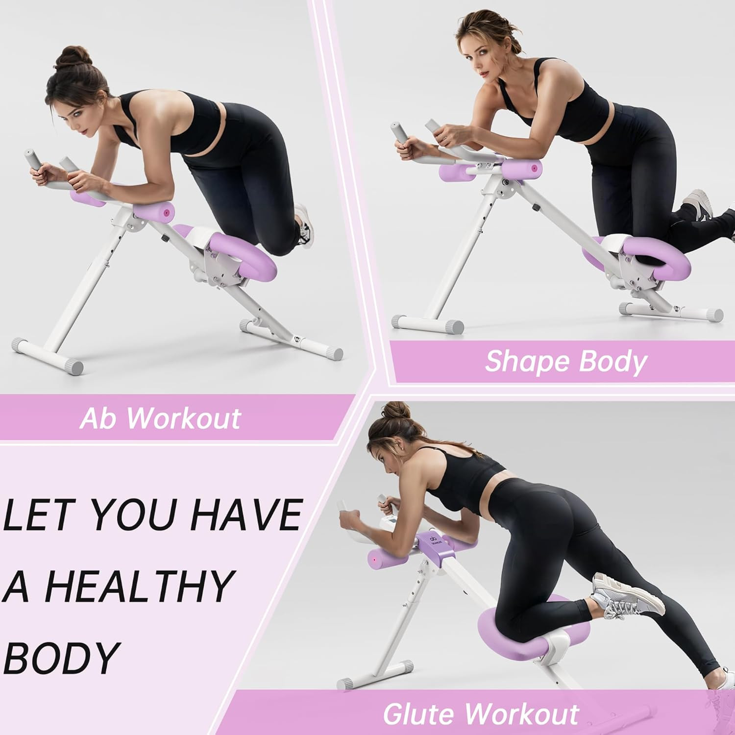 Abdominal Machine Ab Workout Equipment Adjustable for Home Gym Ab Machine Exerci