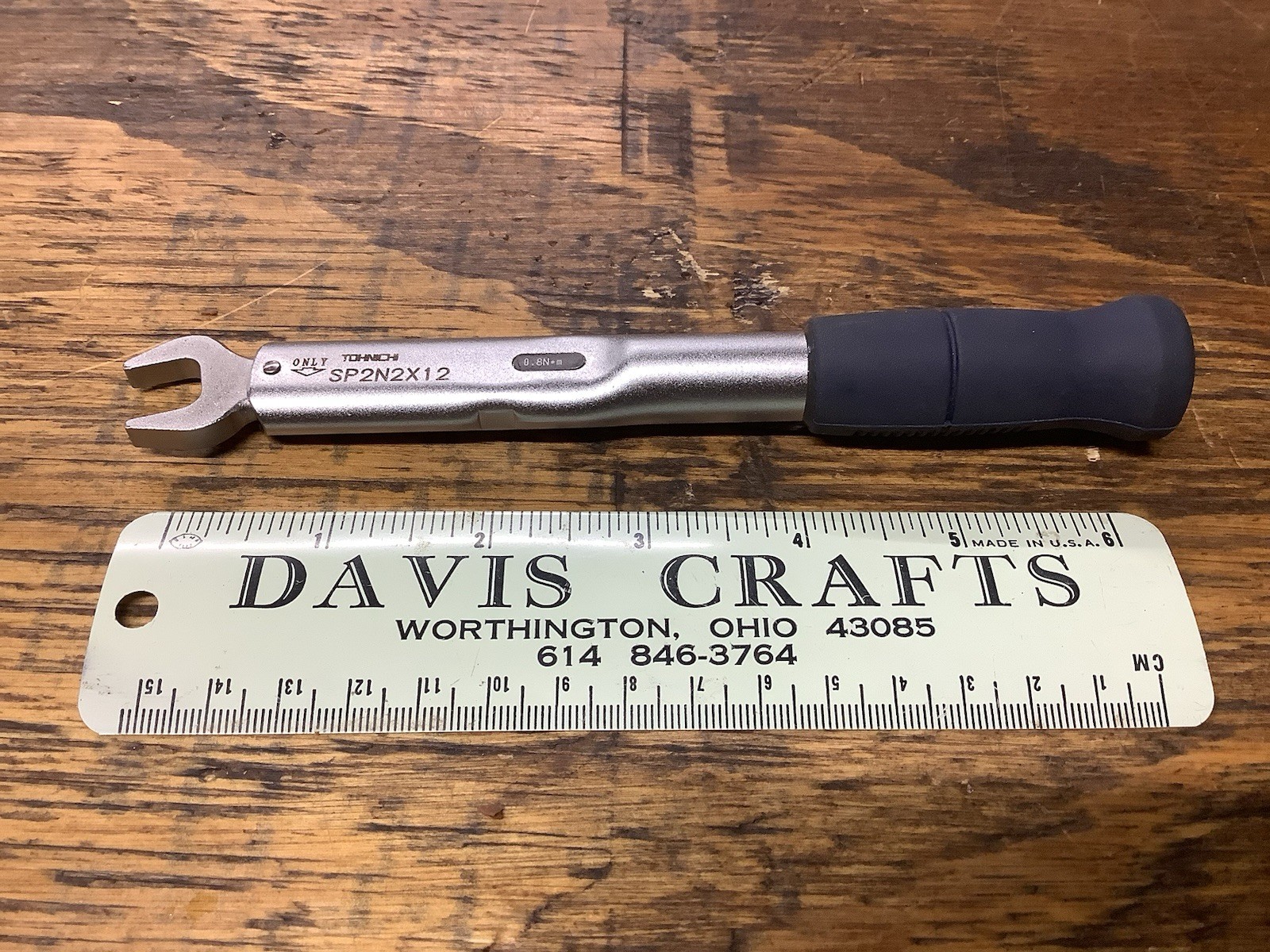 Tohnichi Japanese Torque Wrench 0.8N m SP2N2X12 208834N Precision Hand Tool ￼￼