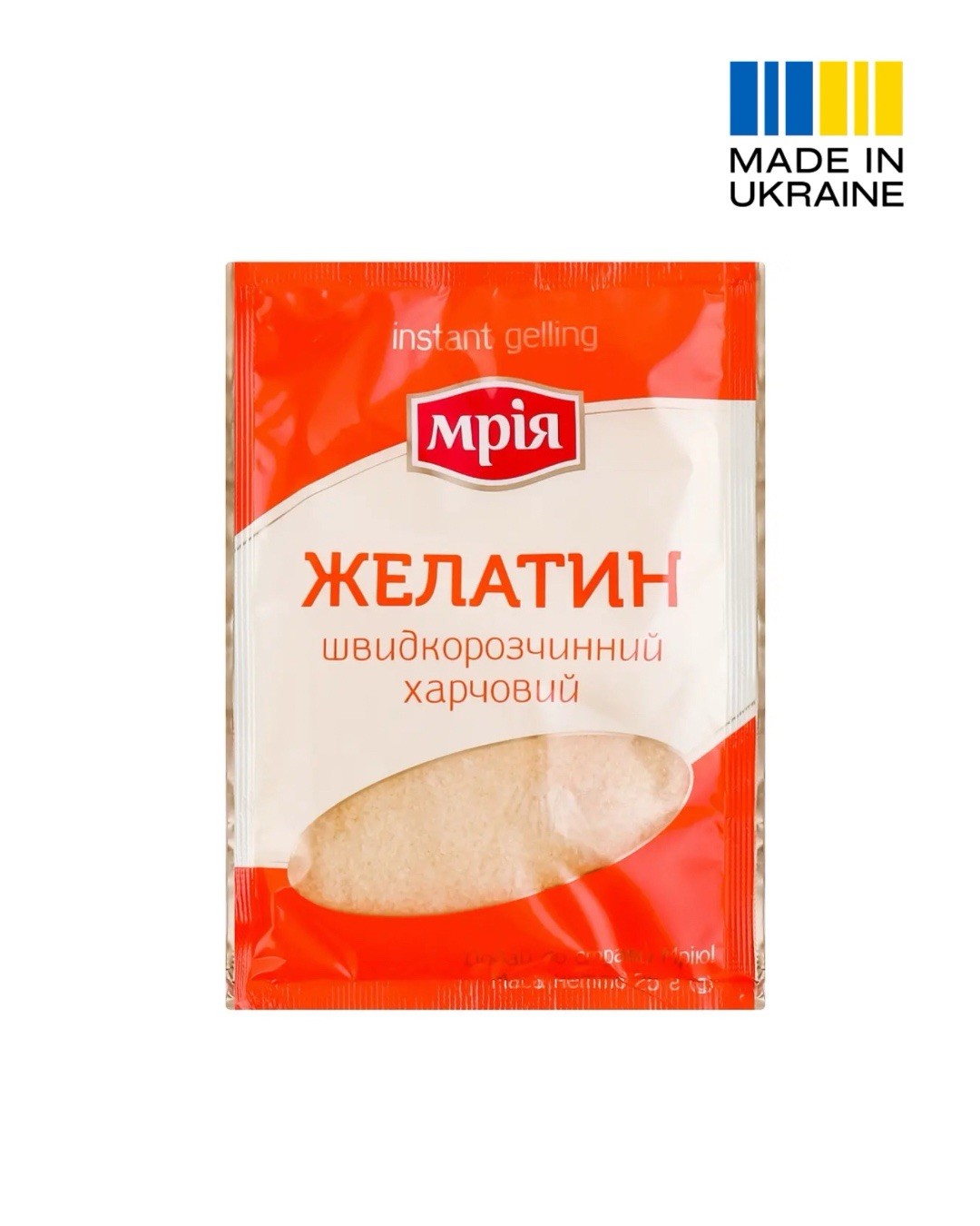 Mriya Quick Dissolve Gelatin Powder 25g for Desserts, 8 packs, 16 packs