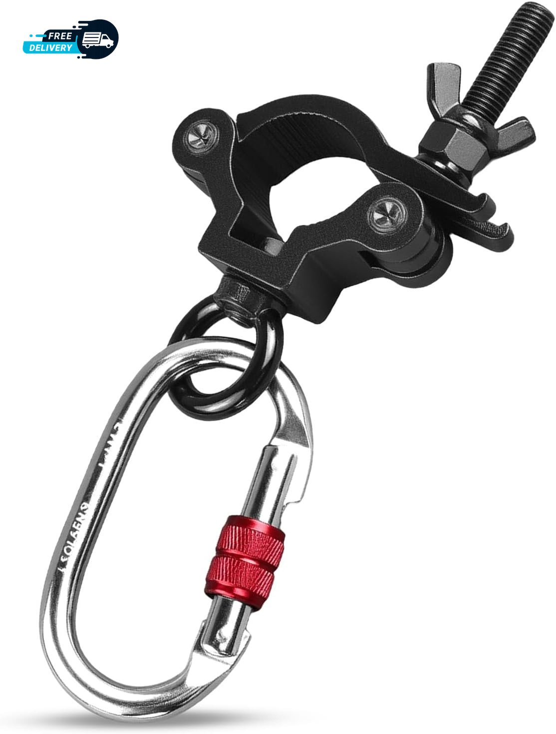 Pole Dancing Hanging Clamp with Carabiner for Aerial Silks Fitness
