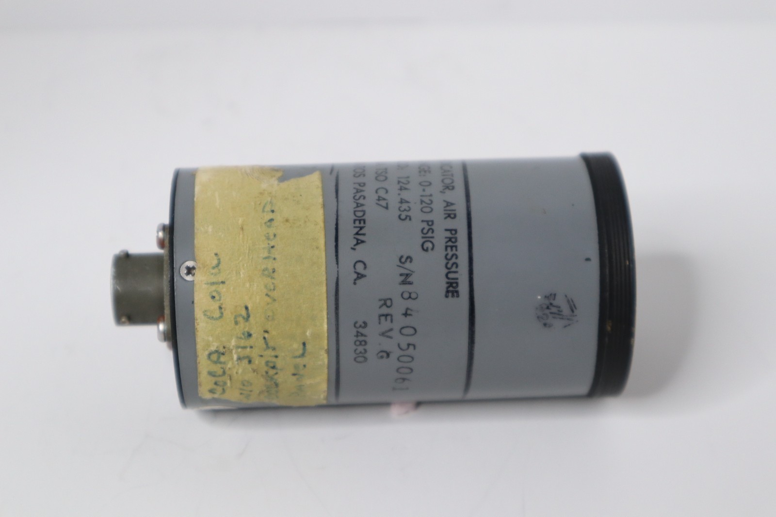Kratos Air Pressure Indicator 124.435 Removed Working